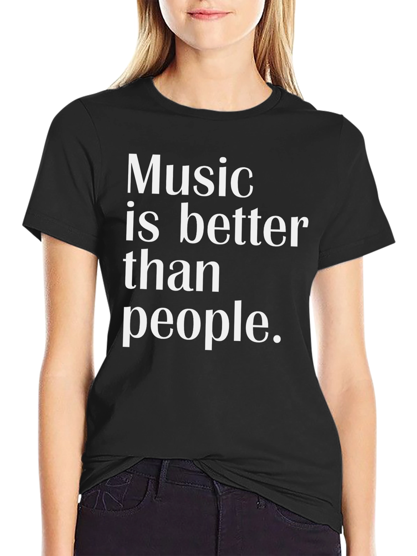 Music is Better Than People Graphic Tee