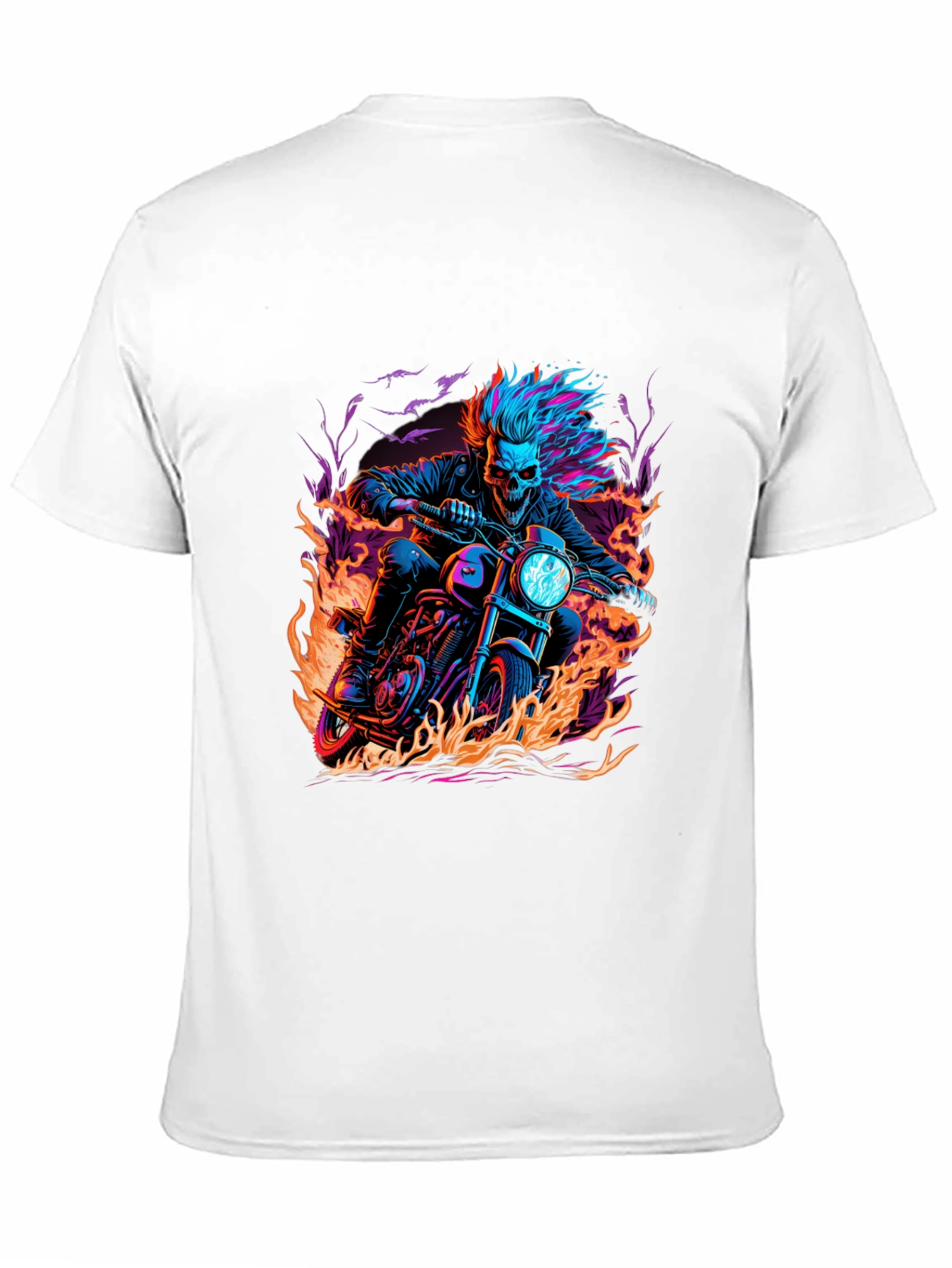 Skull Rider Graphic Tee - Mens Black T-Shirt