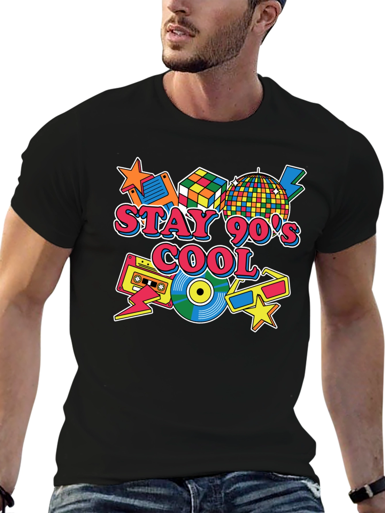 Stay 90s Cool Graphic T-Shirt