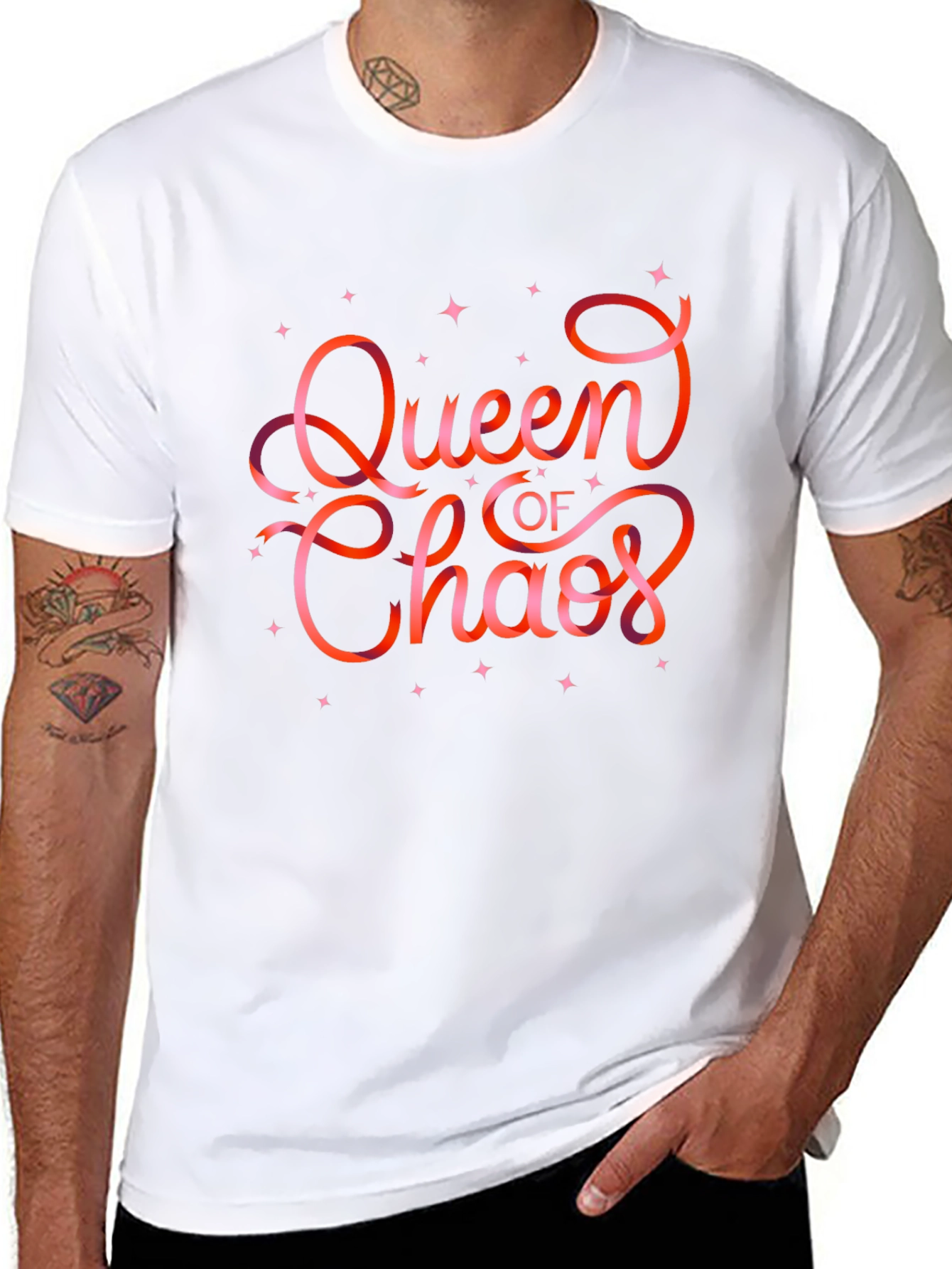 Queen of Chaos Graphic Print T-Shirt