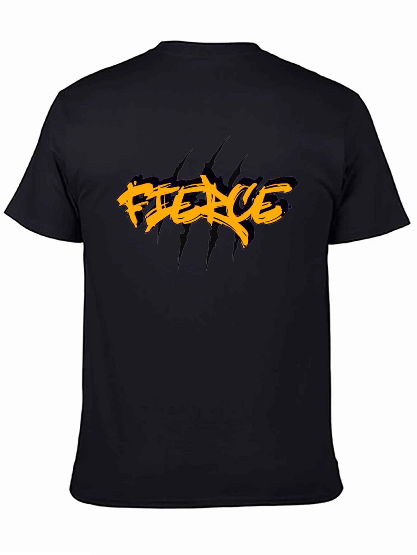 Fierce Graphic Print Black T-Shirt