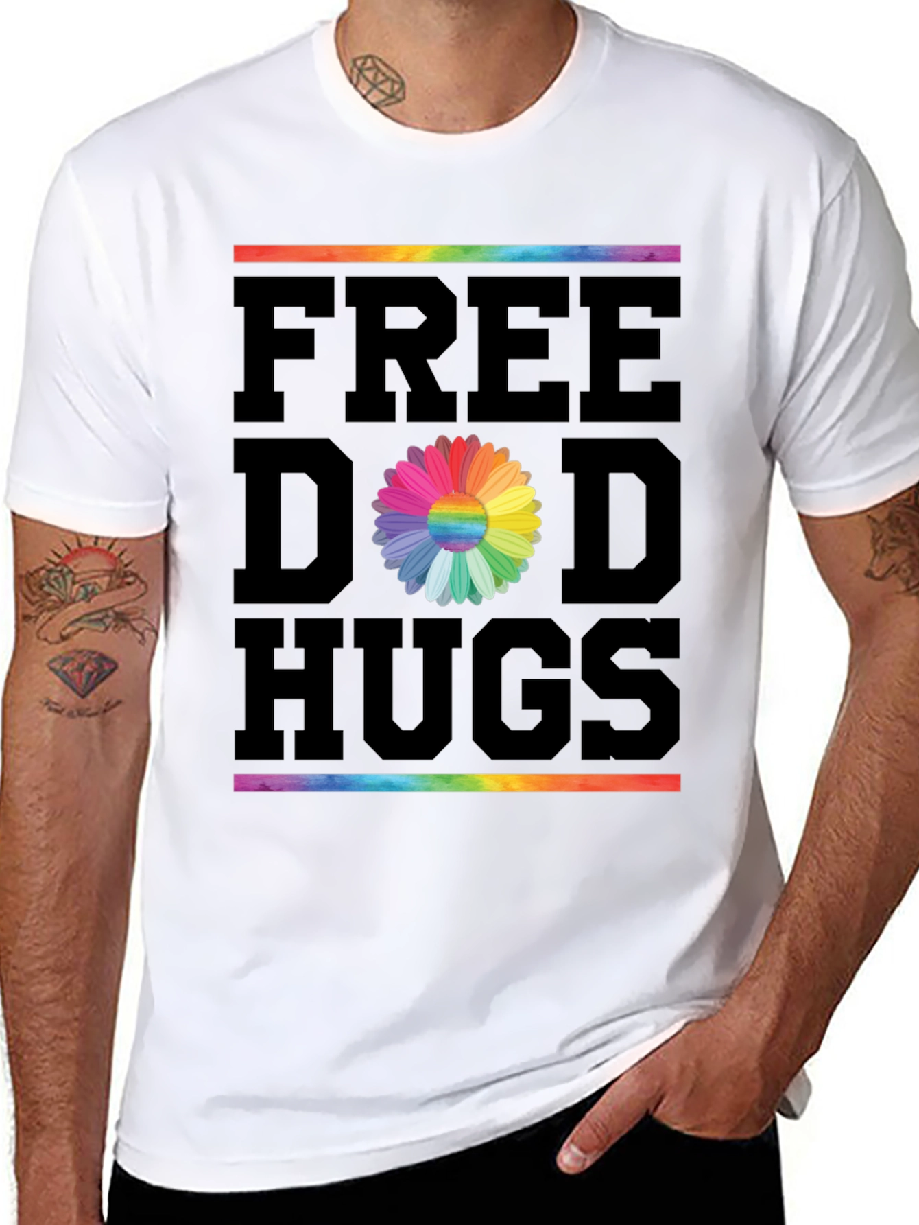 Free Dad Hugs Pride T-Shirt