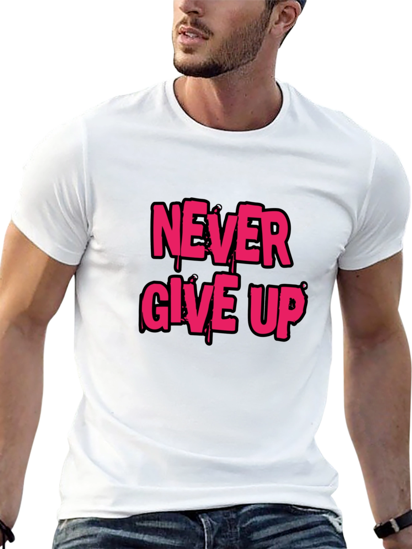 Never Give Up Graphic Tee