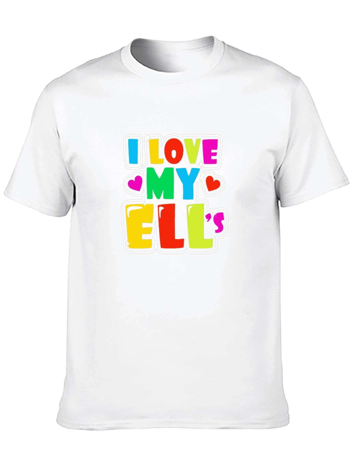 I Love My Ellies T-Shirt - Black Cotton Blend