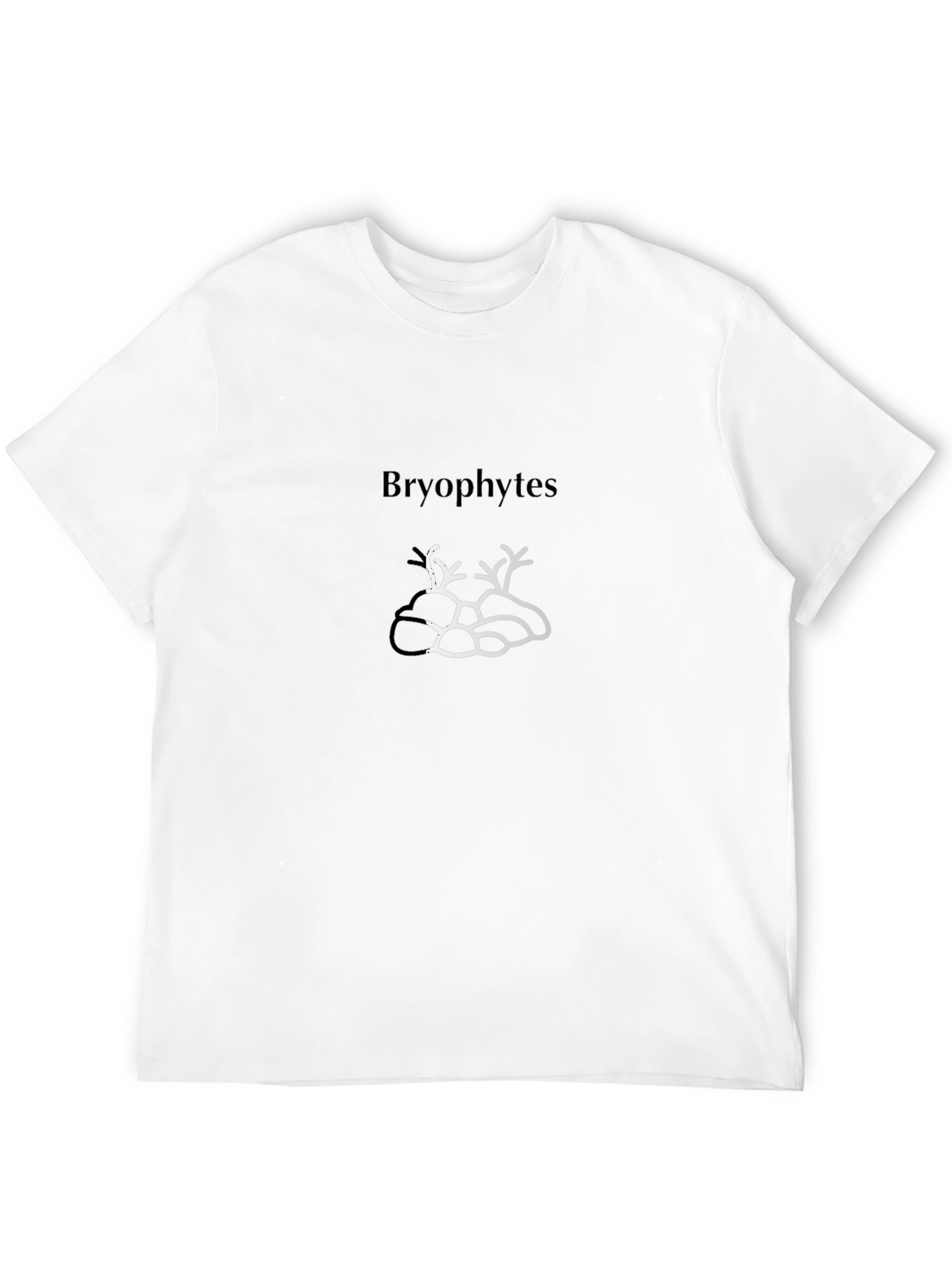 Bryophytes T-Shirt Black Mens Crew Neck