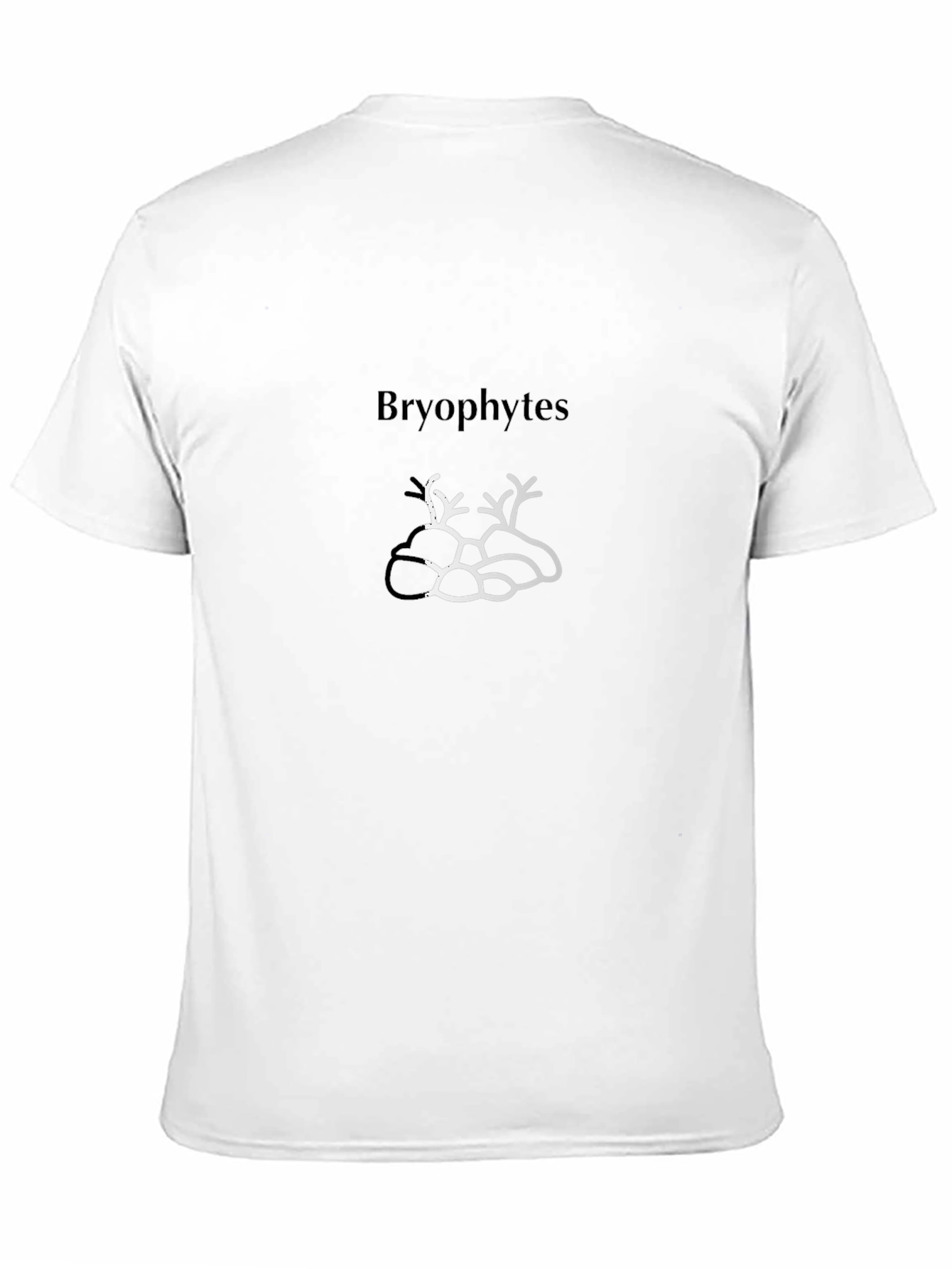 Bryophytes T-Shirt Black Mens Crew Neck