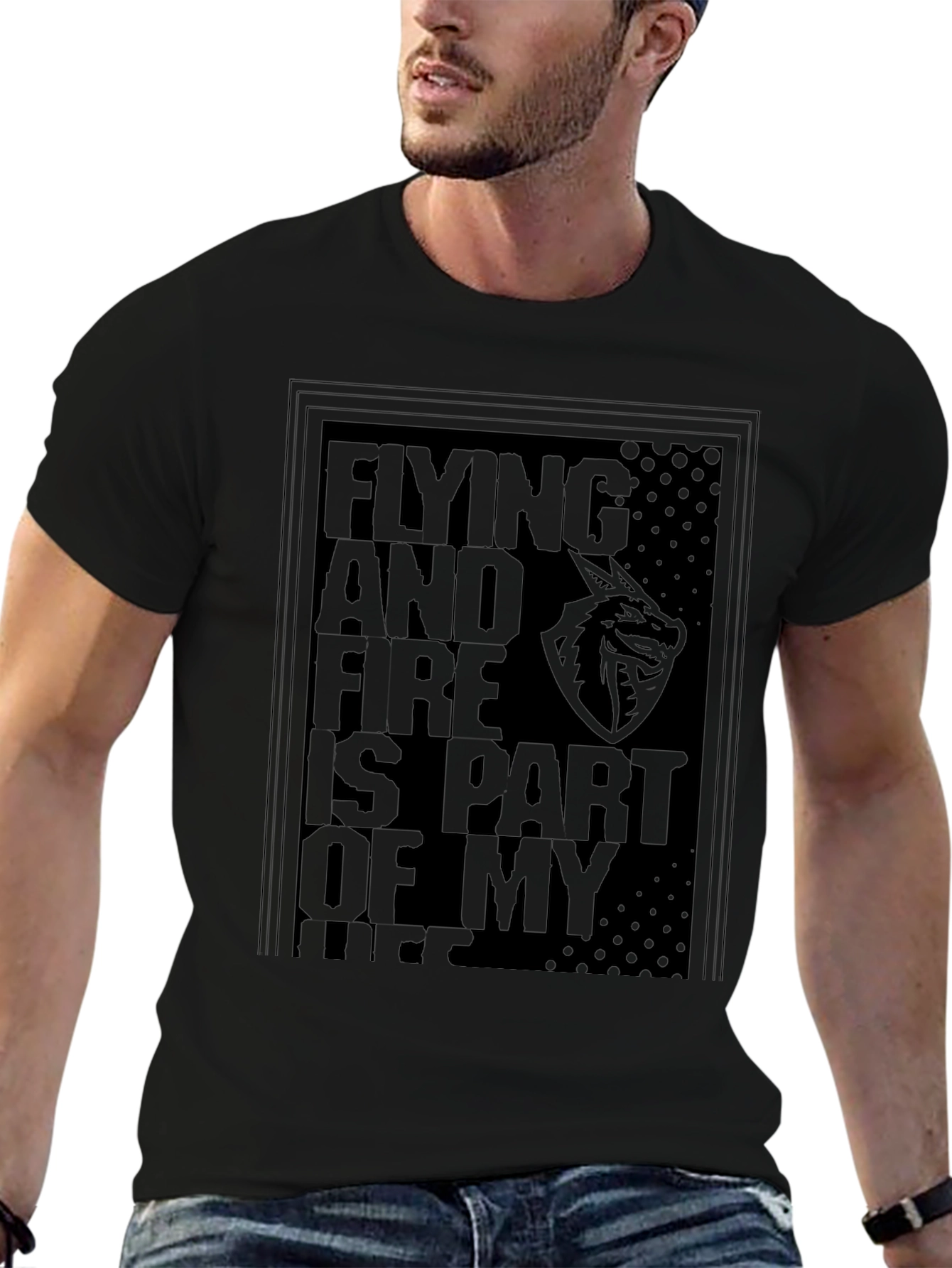 Dragon Life Black T-Shirt