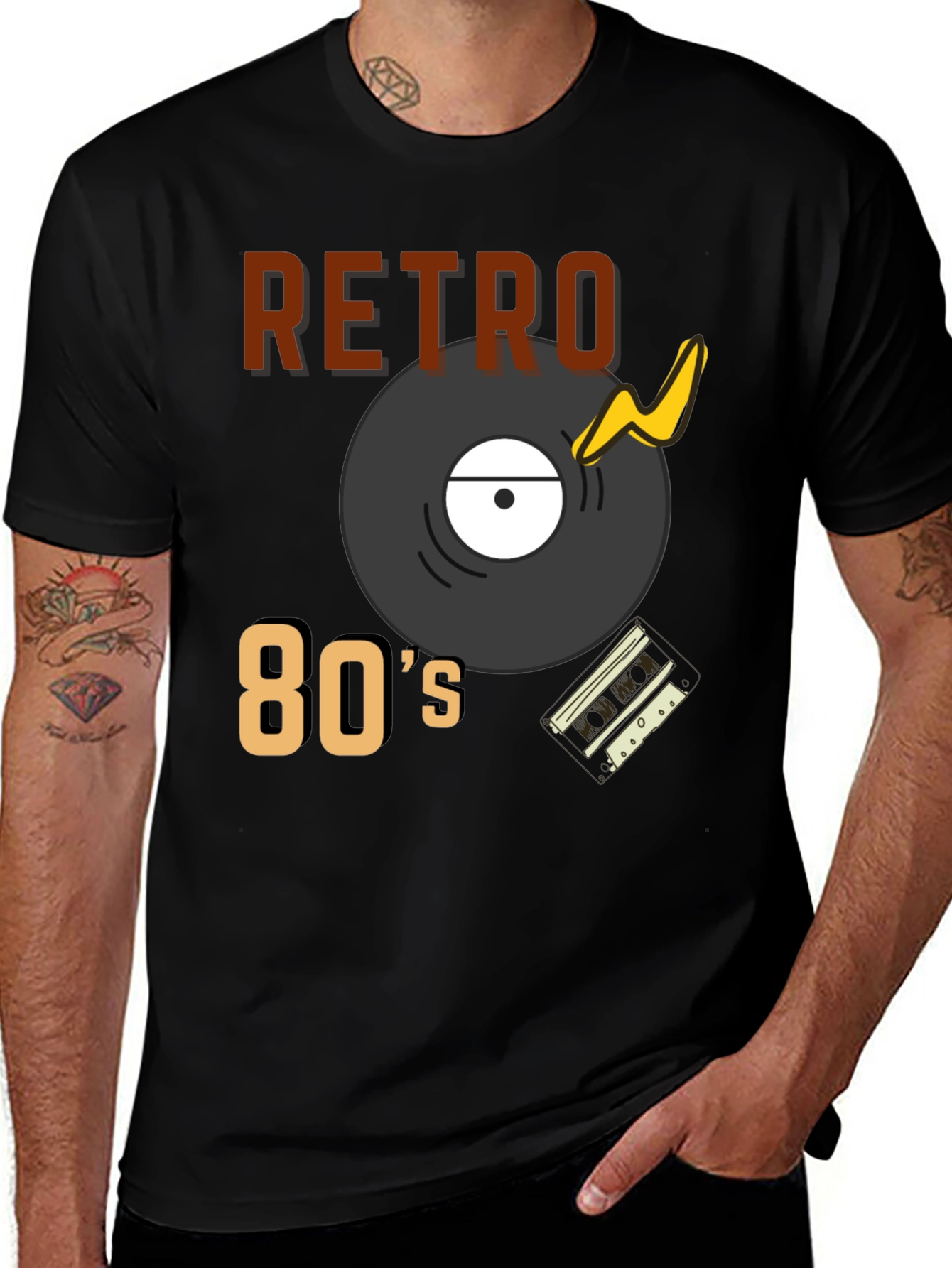 Retro 80s Style Graphic Tee