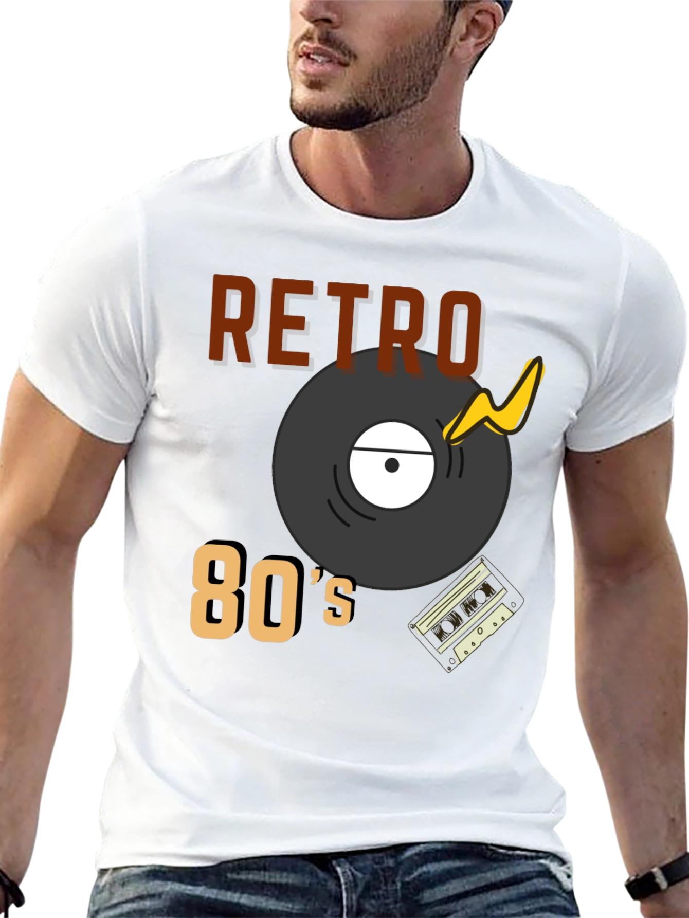 Retro 80s Style Graphic Tee