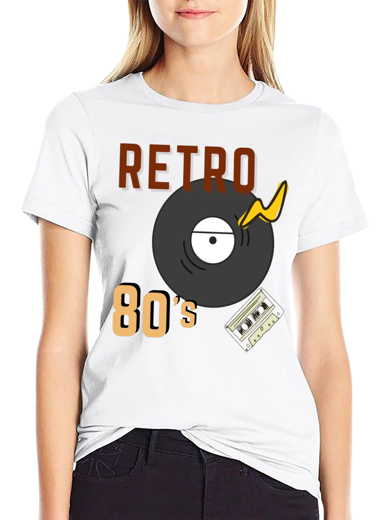 Retro 80s Style Graphic Tee