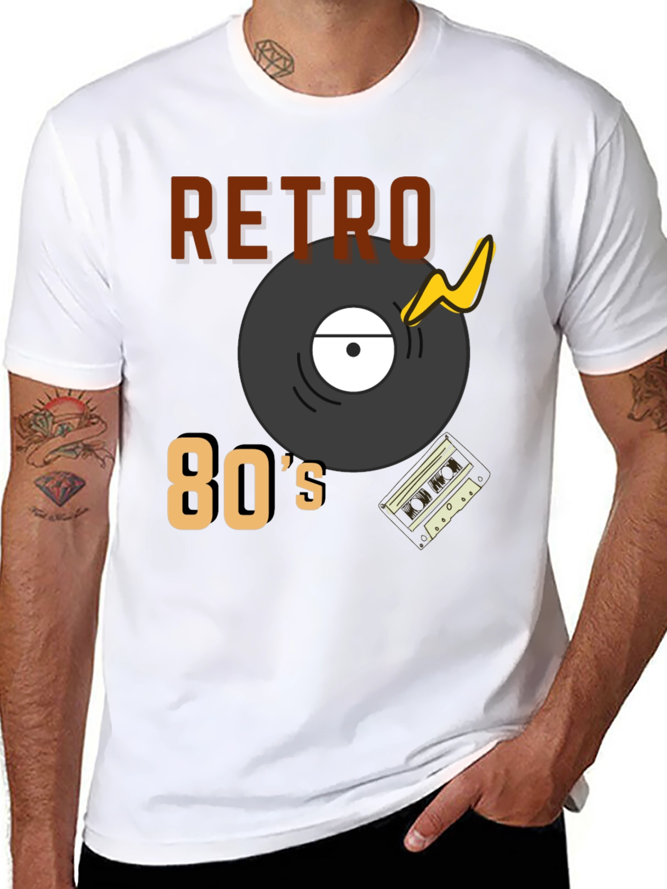 Retro 80s Style Graphic Tee