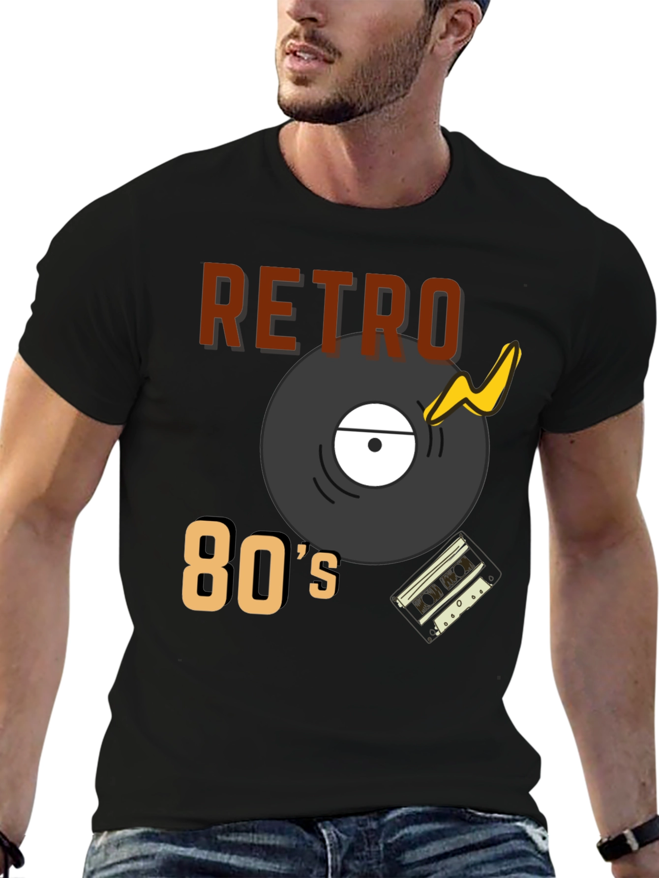 Retro 80s Style Graphic Tee