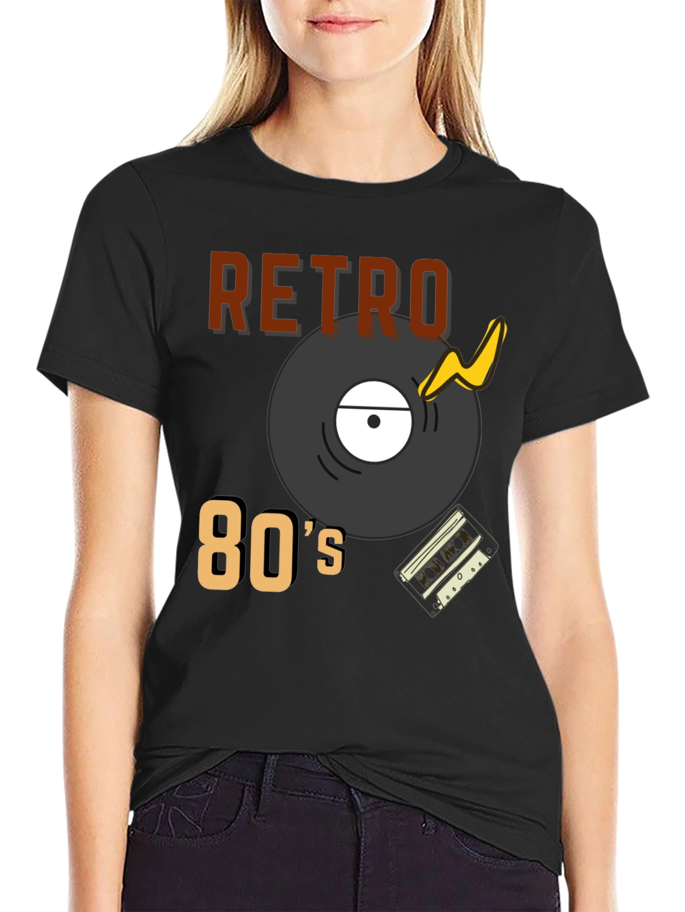 Retro 80s Style Graphic Tee