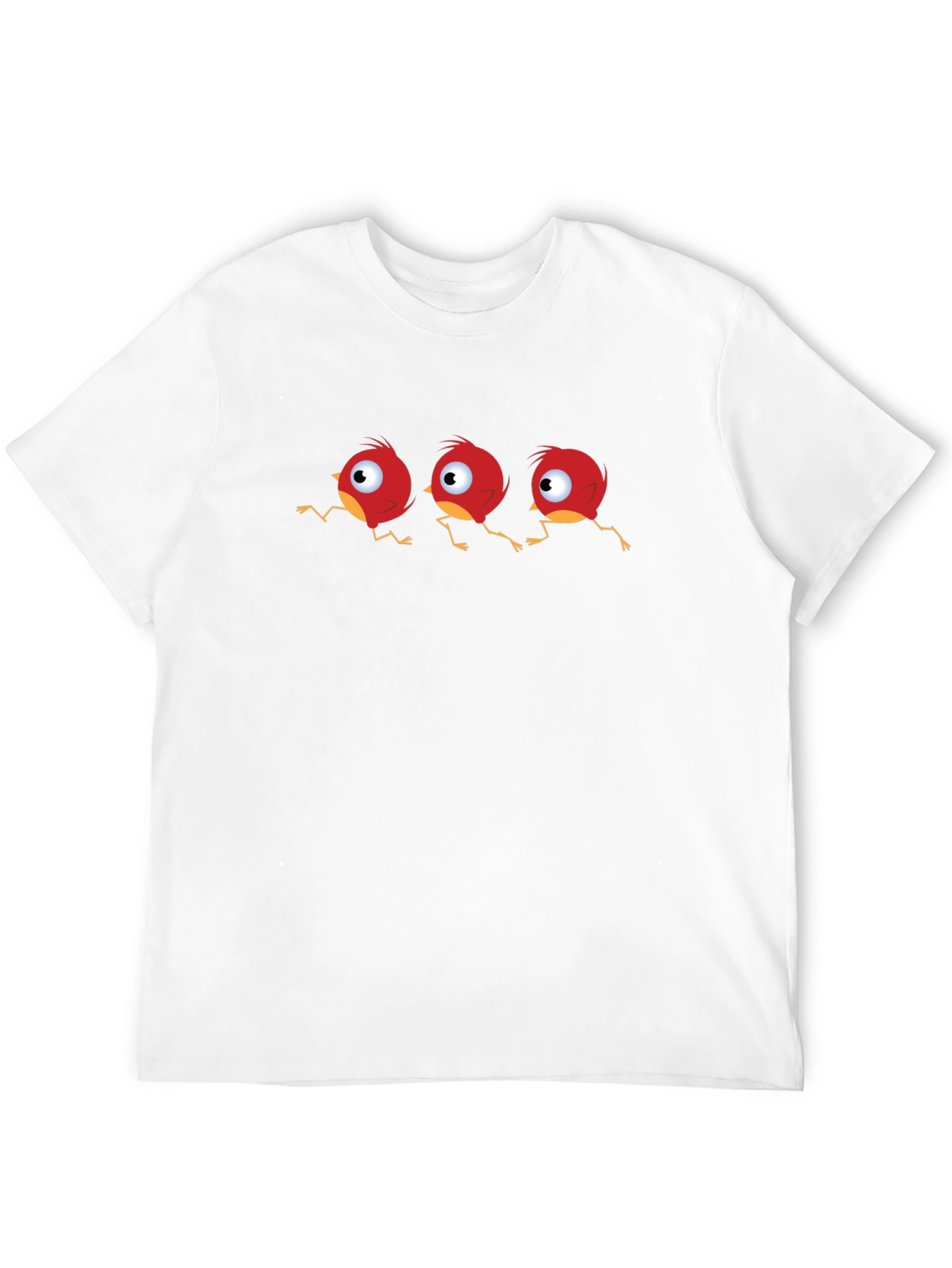 Whimsical Red Bird T-Shirt