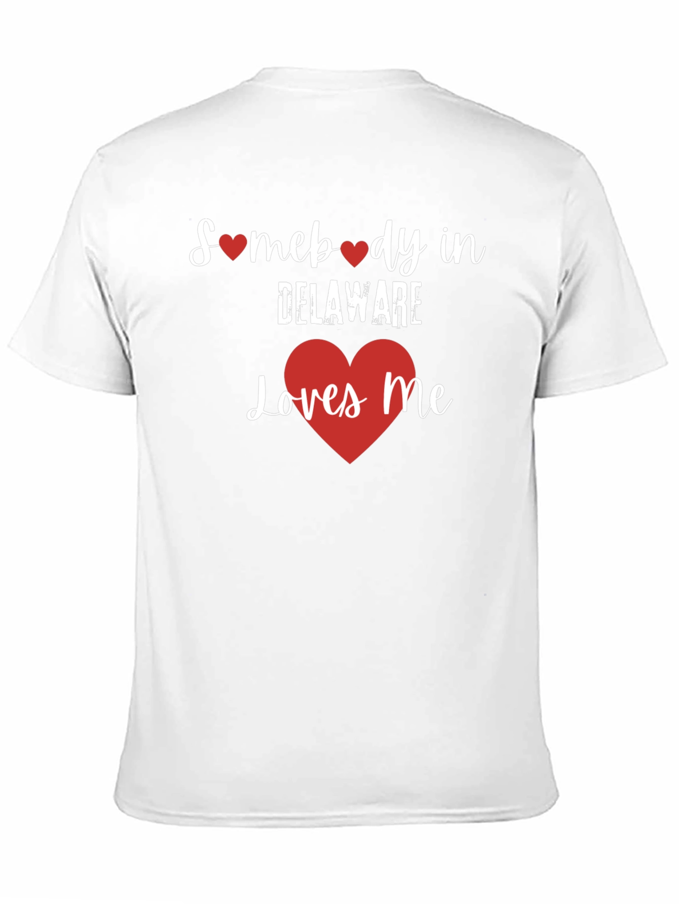 Delaware Love T-Shirt - Heart Graphic Novelty Tee