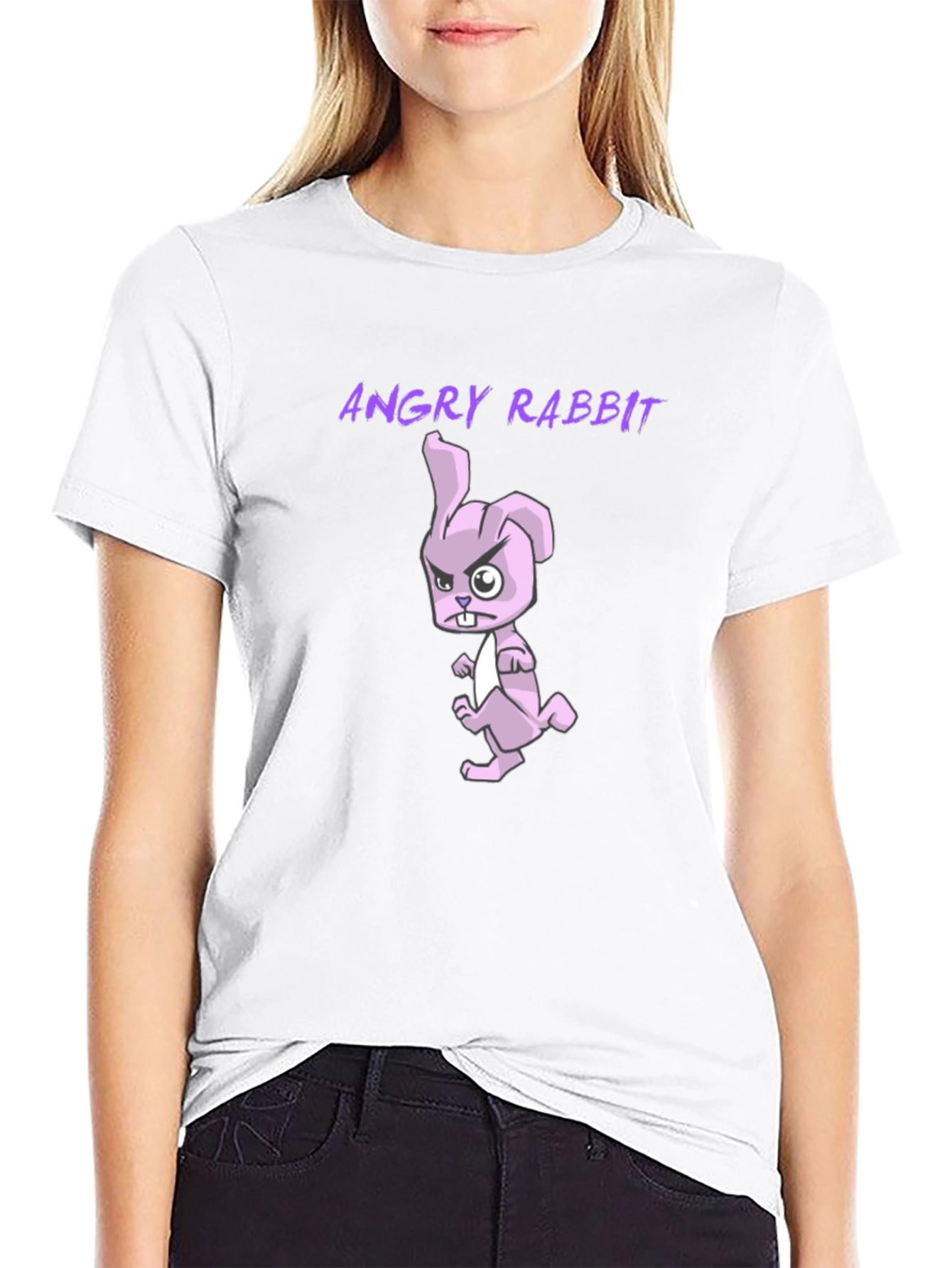 Angry Rabbit Graphic T-Shirt