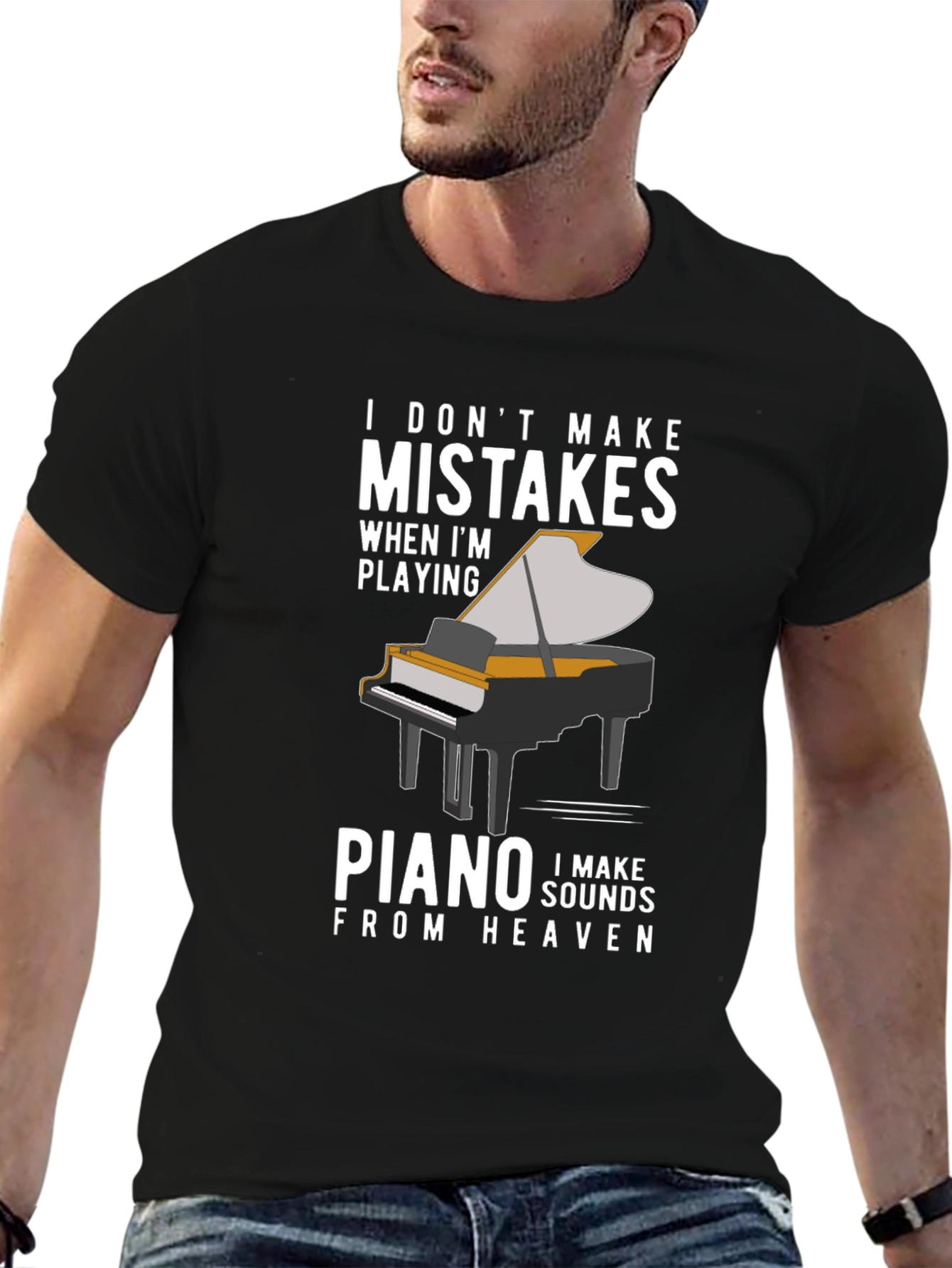 Piano Player T-Shirt - I Make Sounds From Heaven