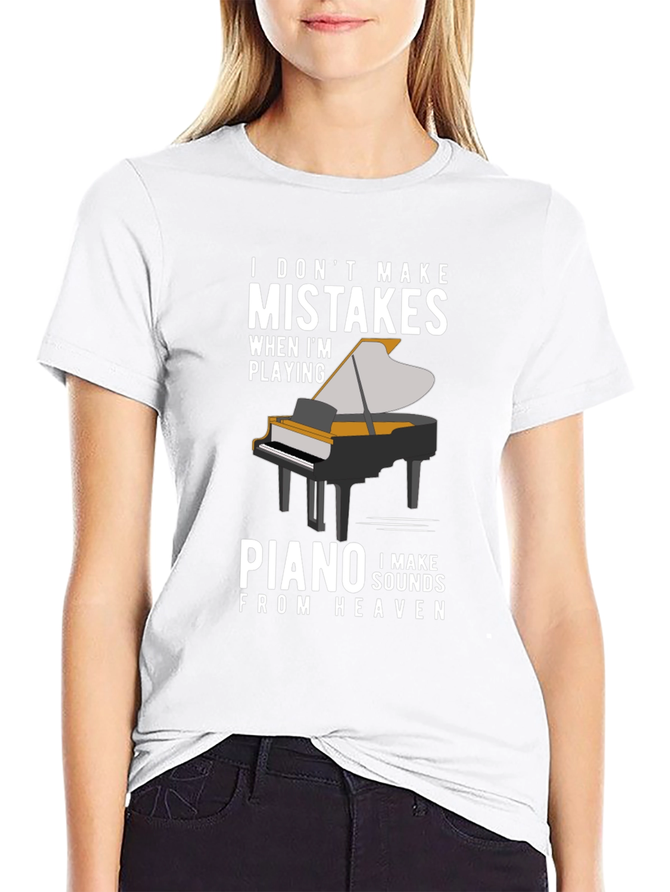 Piano Player T-Shirt - I Make Sounds From Heaven