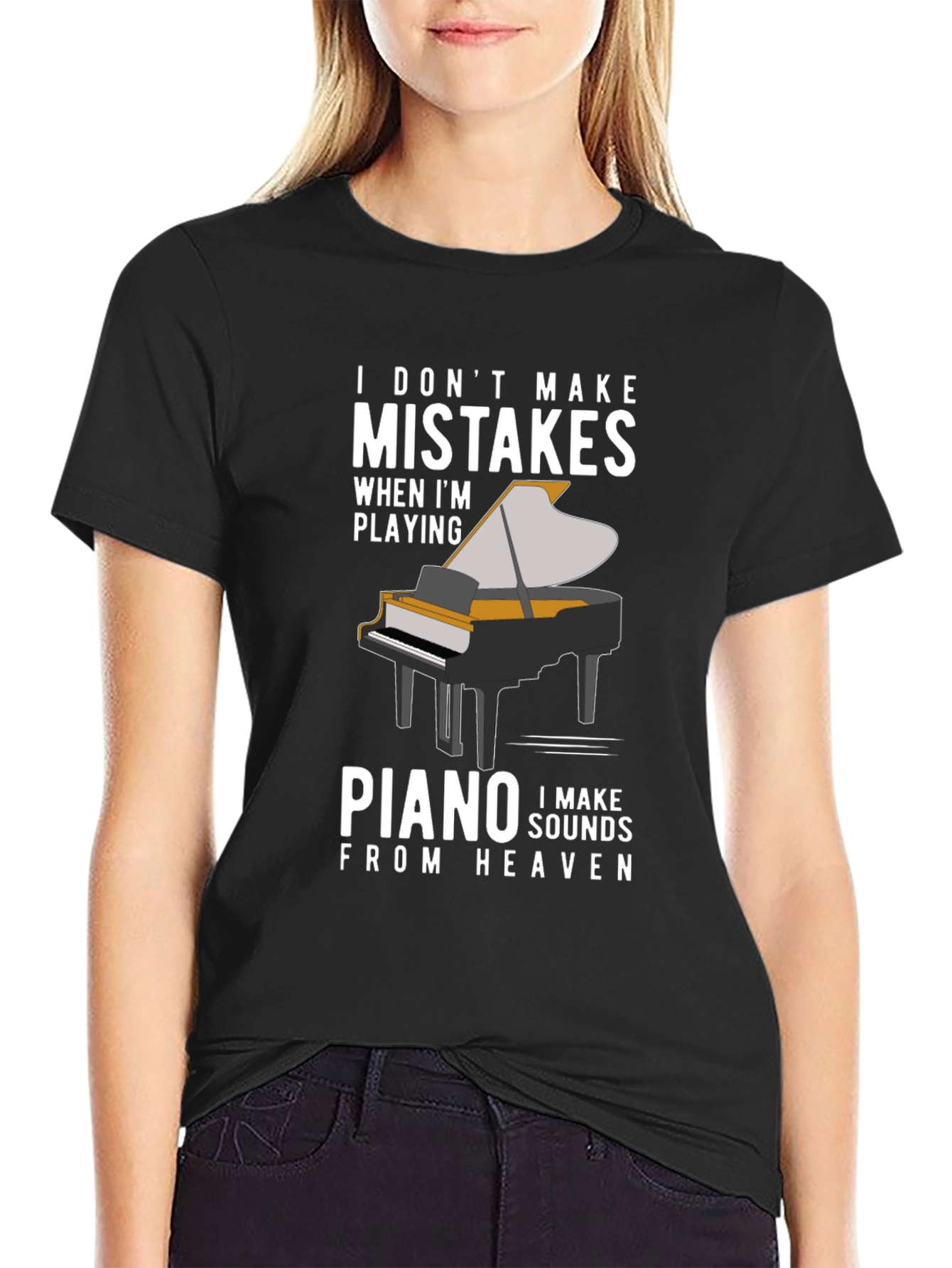 Piano Player T-Shirt - I Make Sounds From Heaven