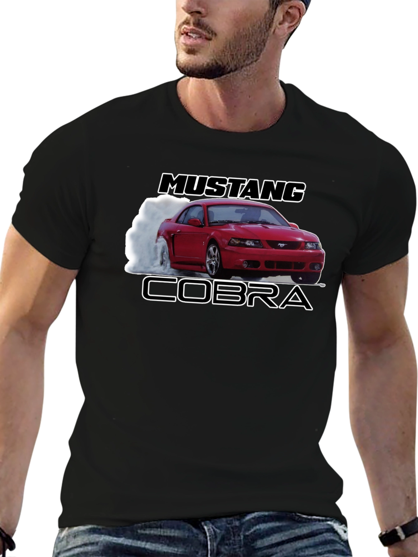 Mustang Cobra Graphic Tee - Black