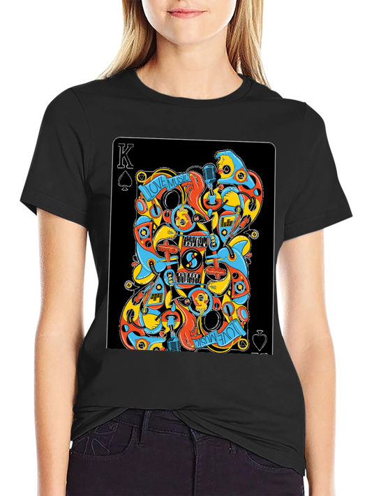 Love Music King of Spades Graphic Tee