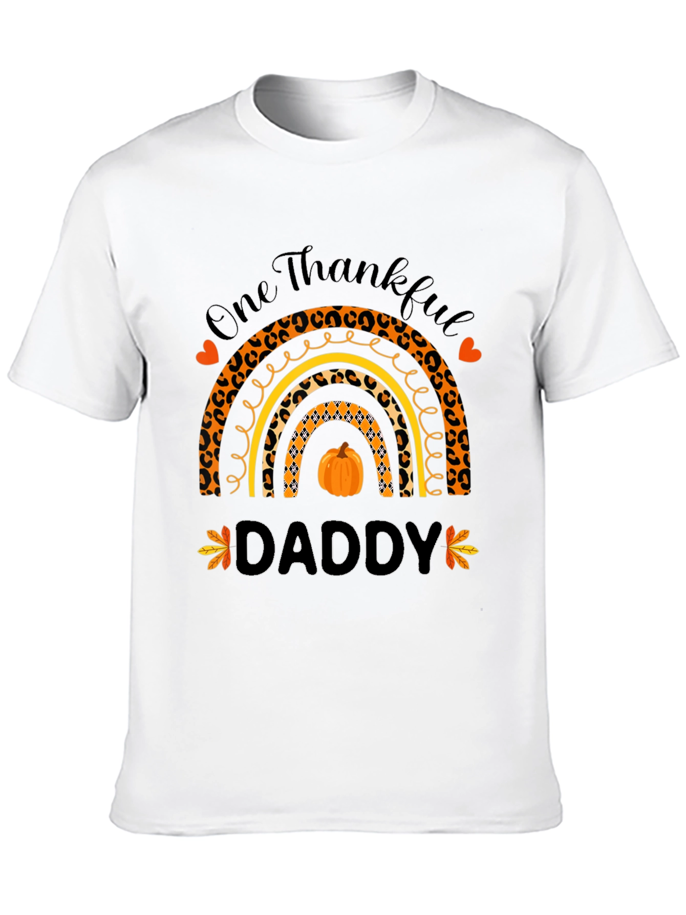 One Thankful Daddy Rainbow T-Shirt