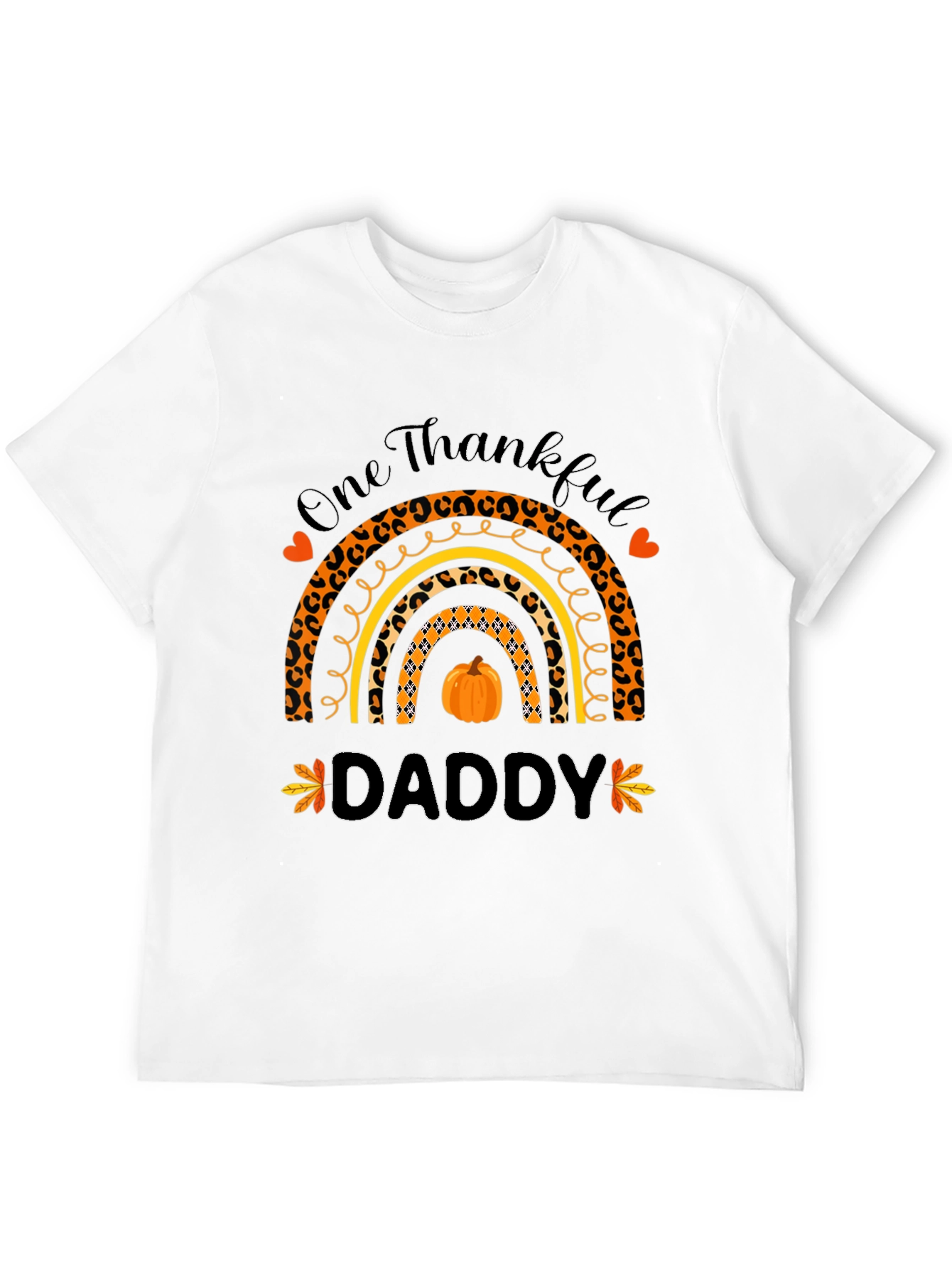 One Thankful Daddy Rainbow T-Shirt