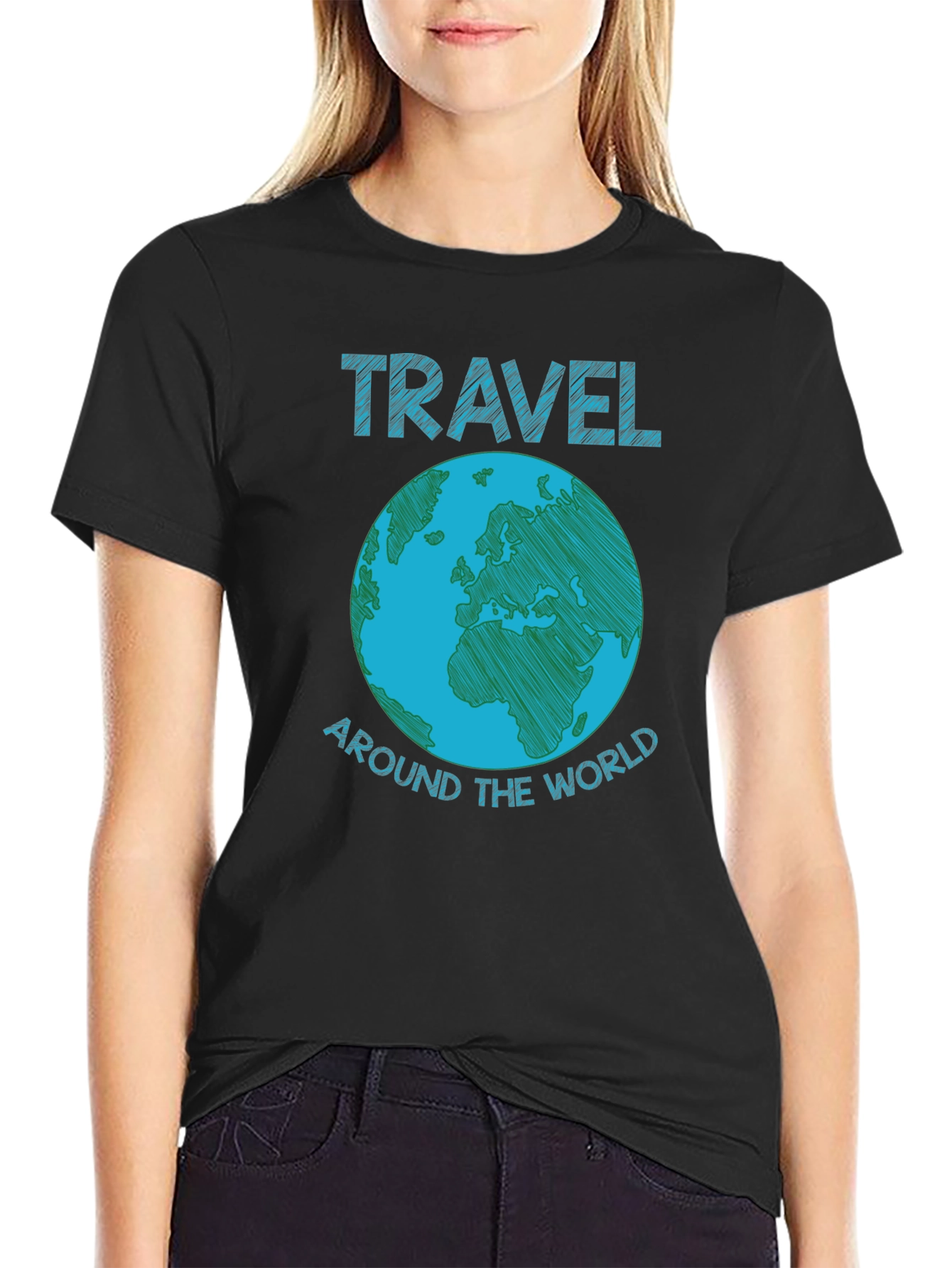 Travel Around the World Graphic T-Shirt