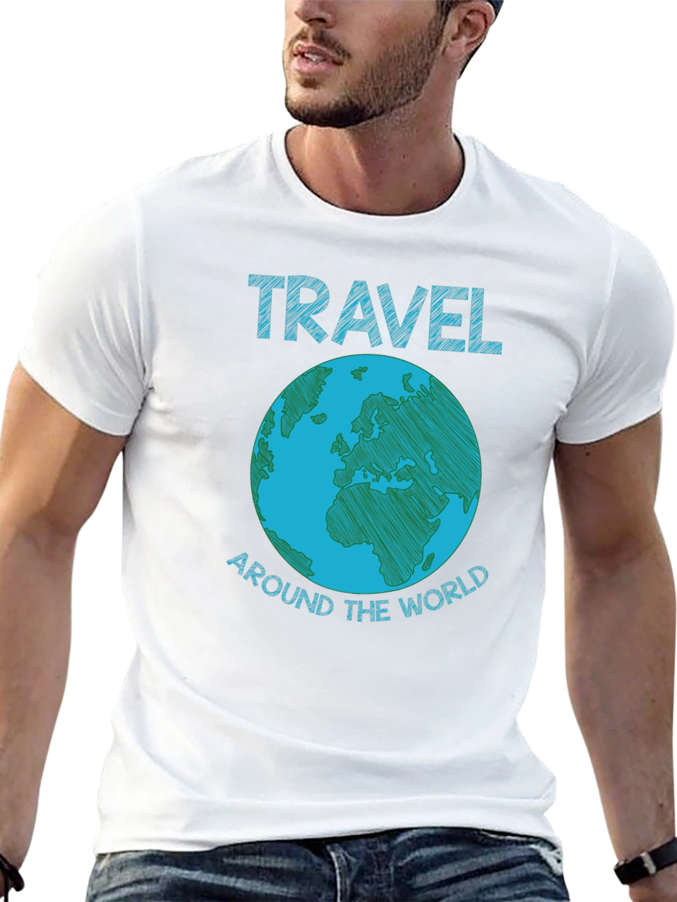 Travel Around the World Graphic T-Shirt