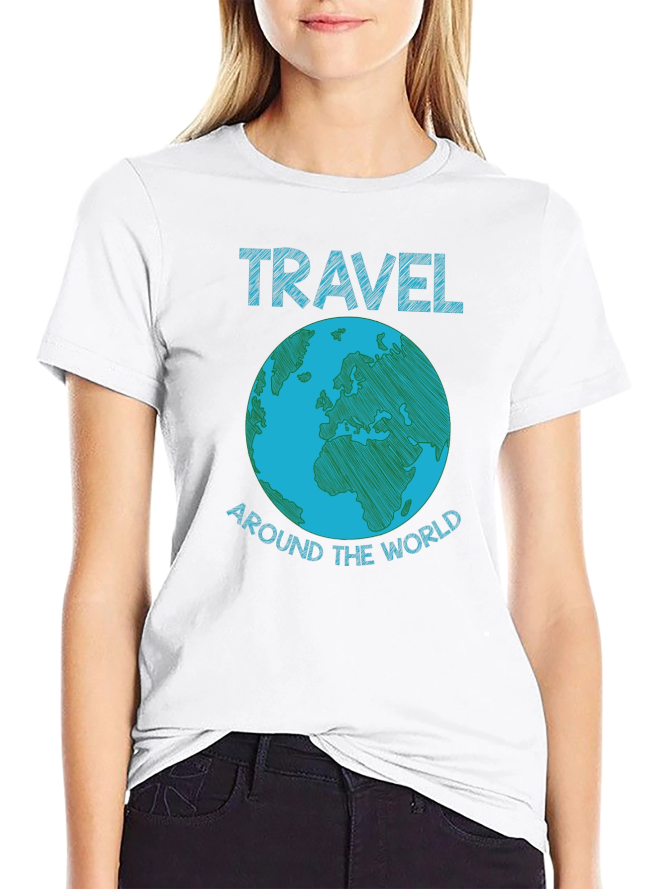 Travel Around the World Graphic T-Shirt