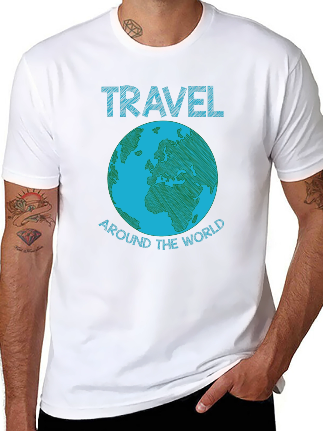 Travel Around the World Graphic T-Shirt