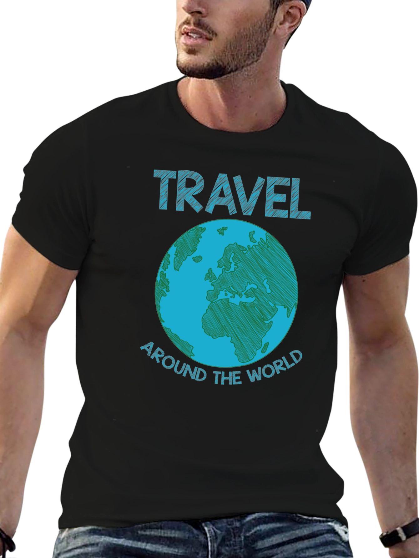 Travel Around the World Graphic T-Shirt