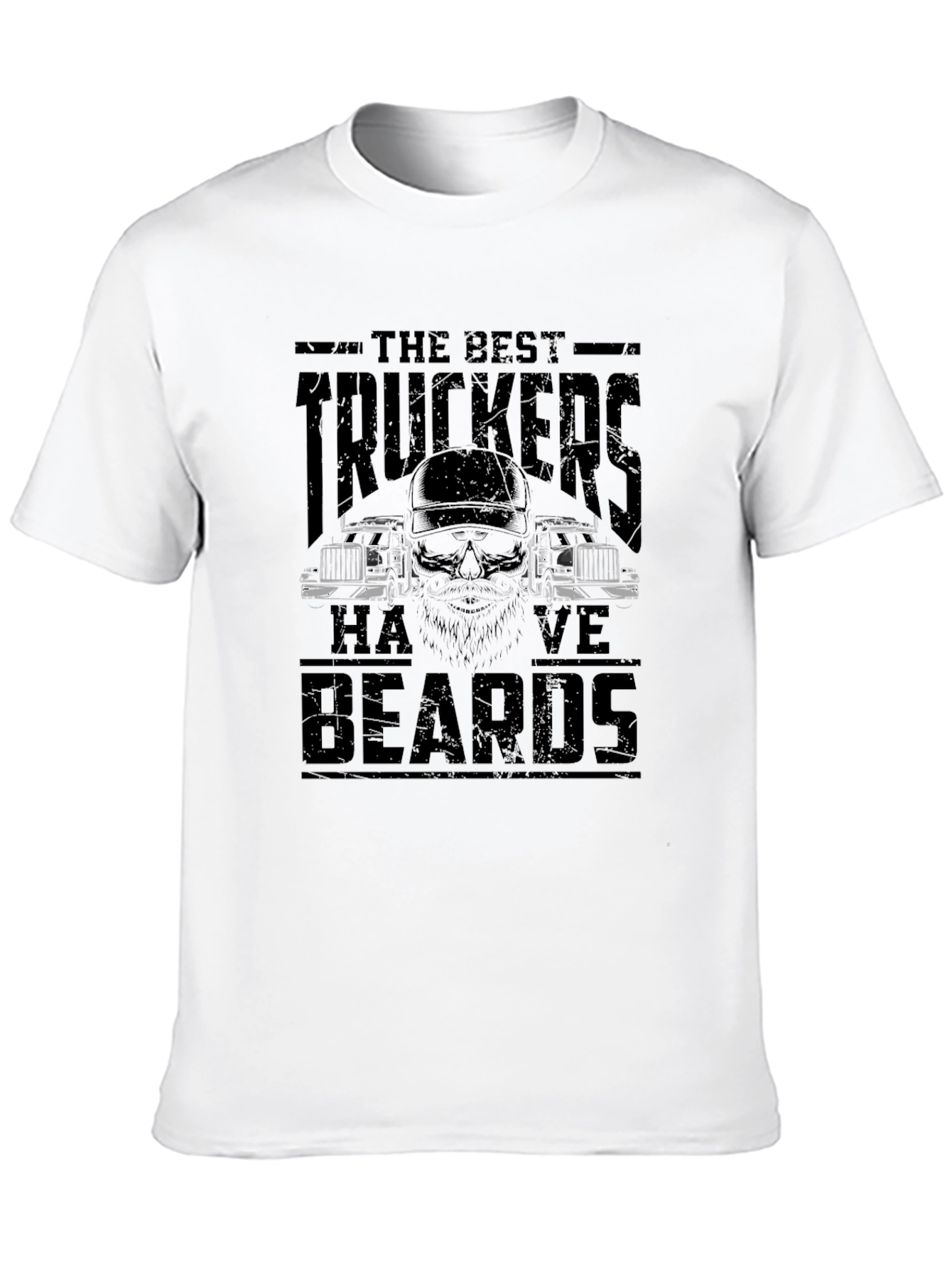 The Best Truckers Have Beards Black T-Shirt