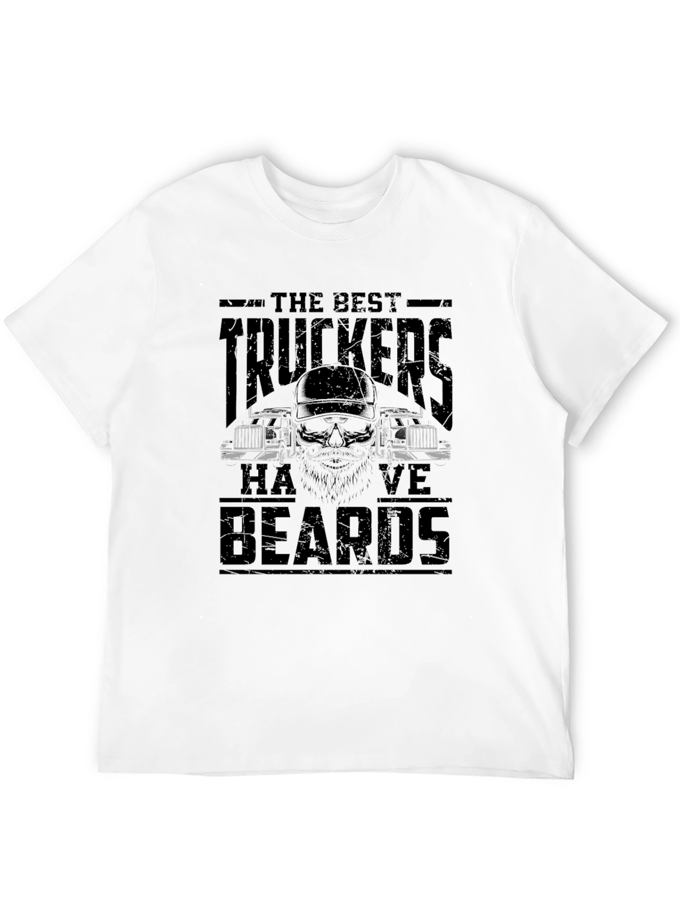 The Best Truckers Have Beards Black T-Shirt