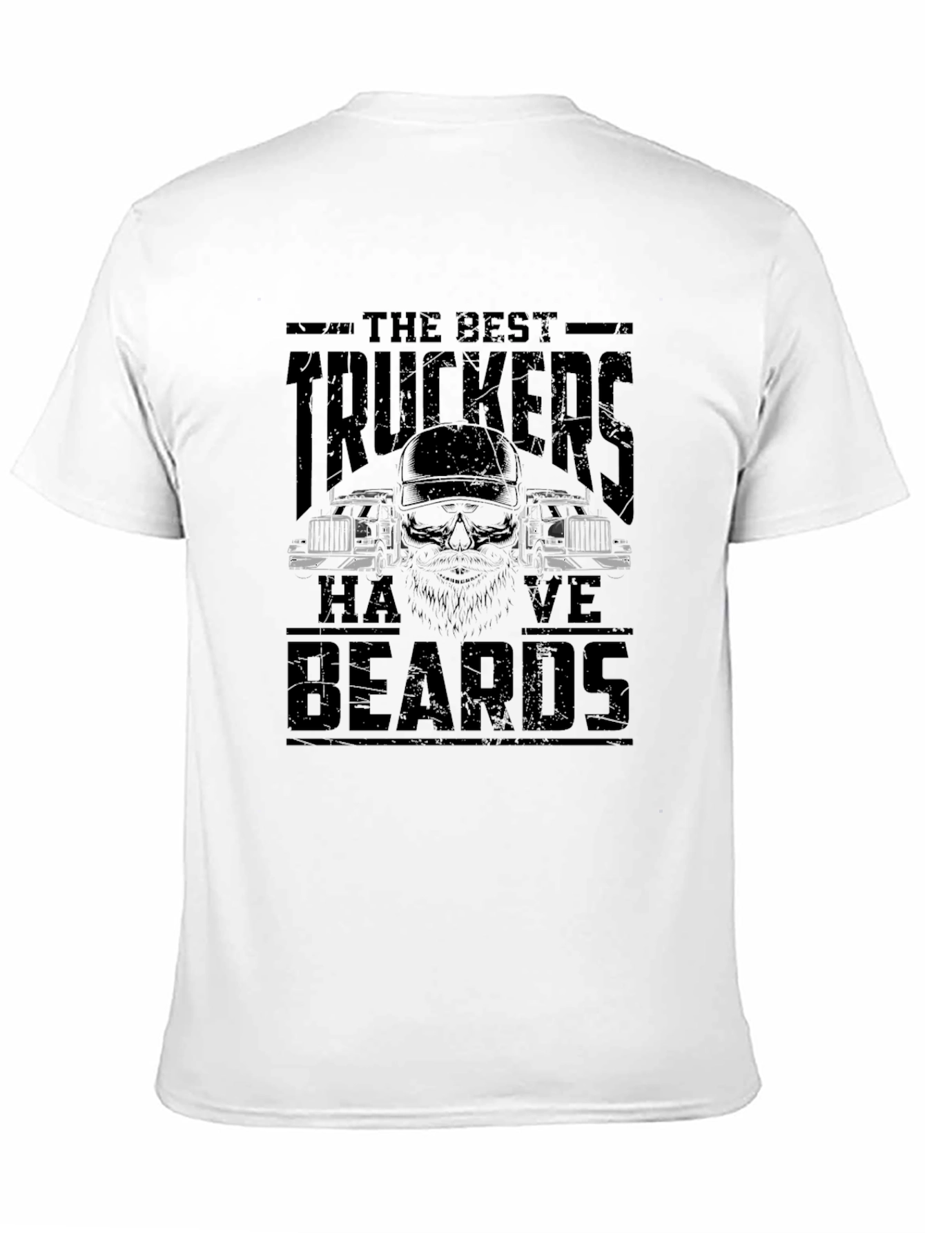 The Best Truckers Have Beards Black T-Shirt