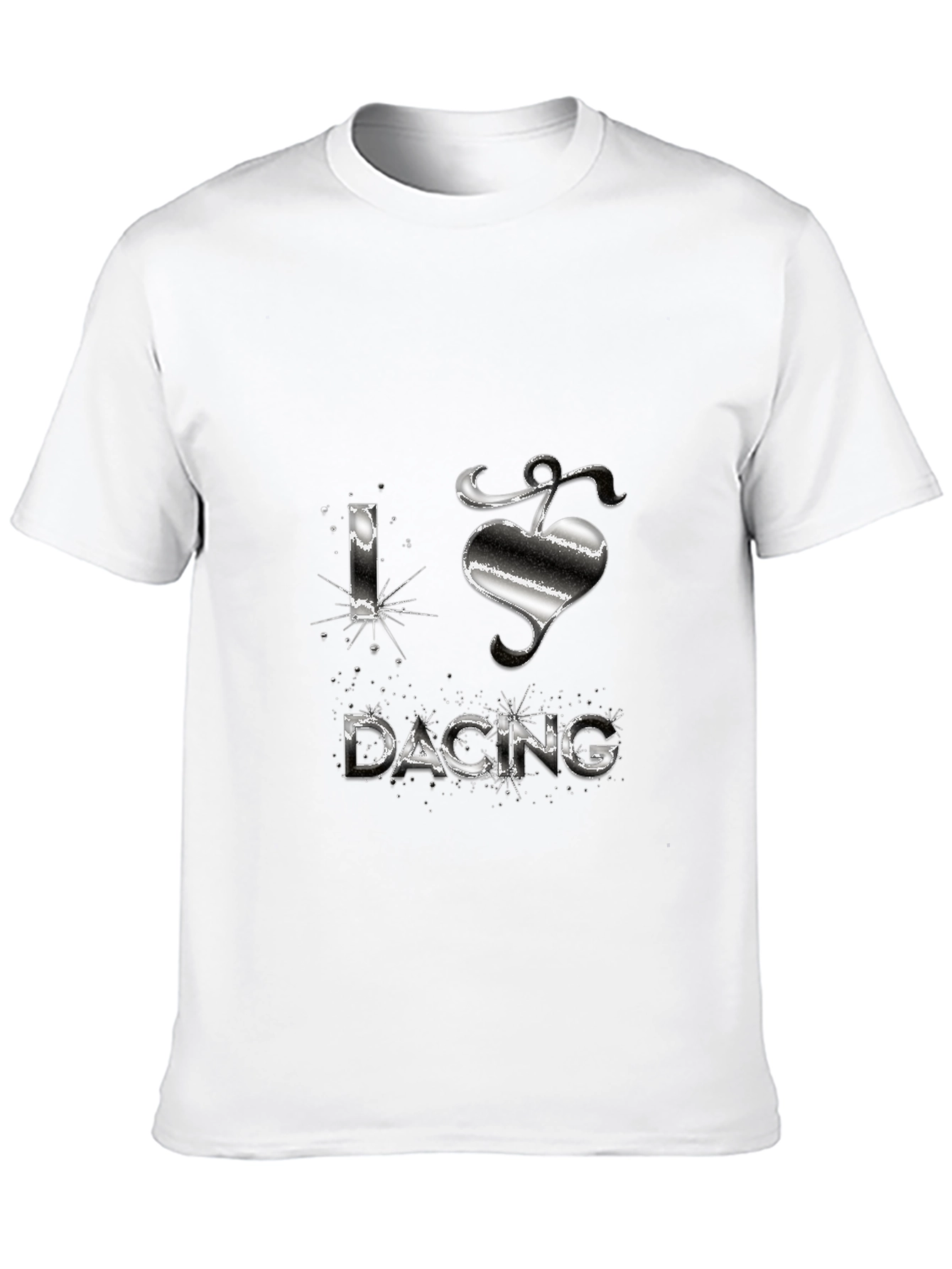 I Love Dacing Black Tee