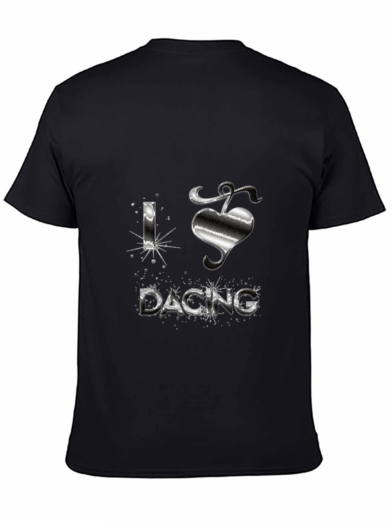 I Love Dacing Black Tee