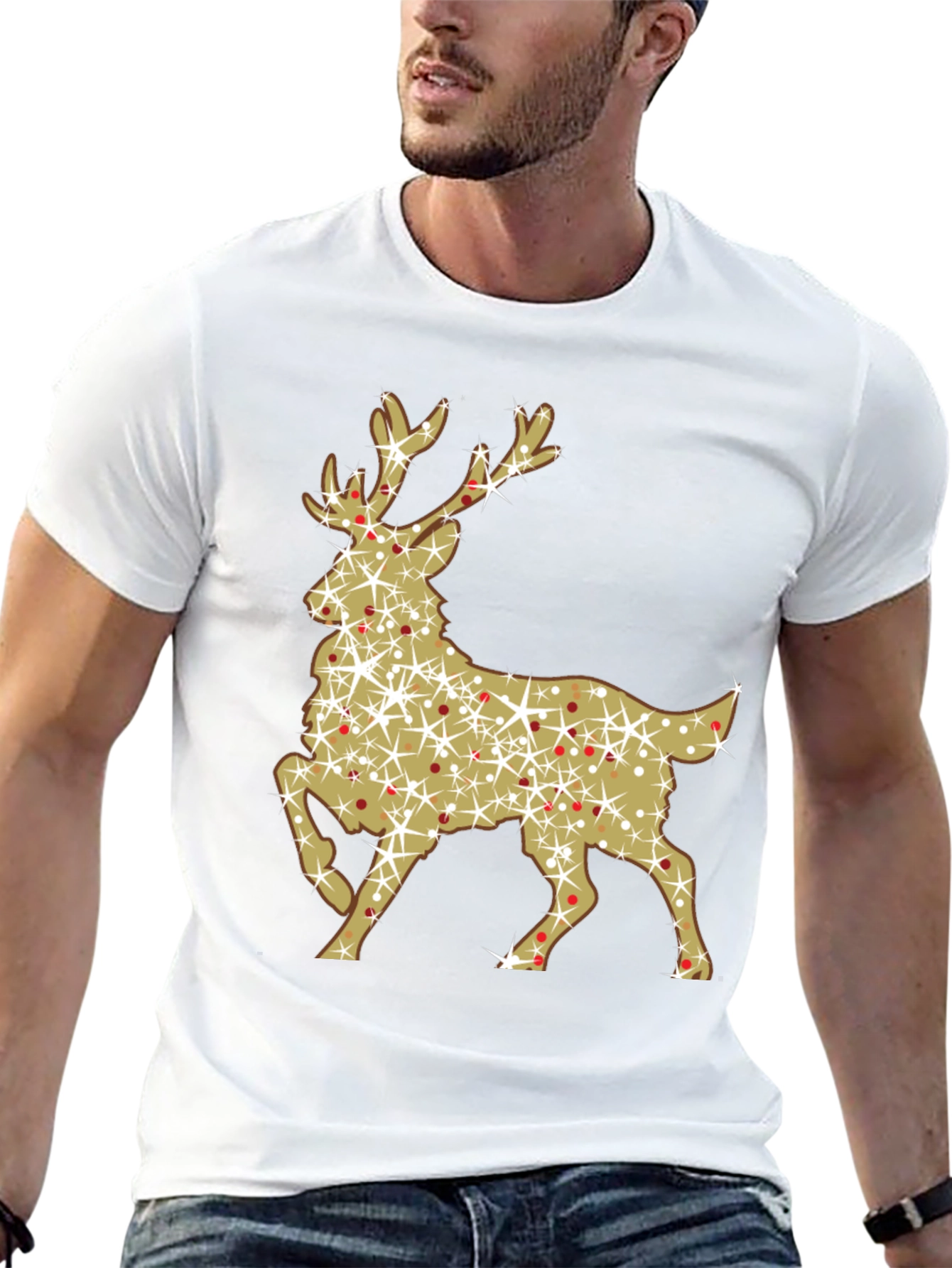 Festive Reindeer Graphic Tee