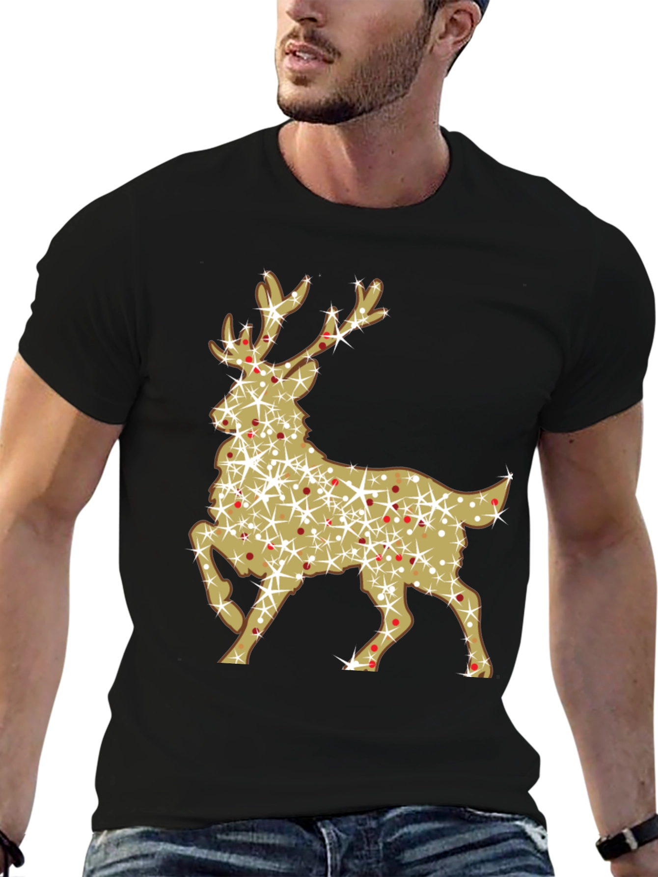 Festive Reindeer Graphic Tee