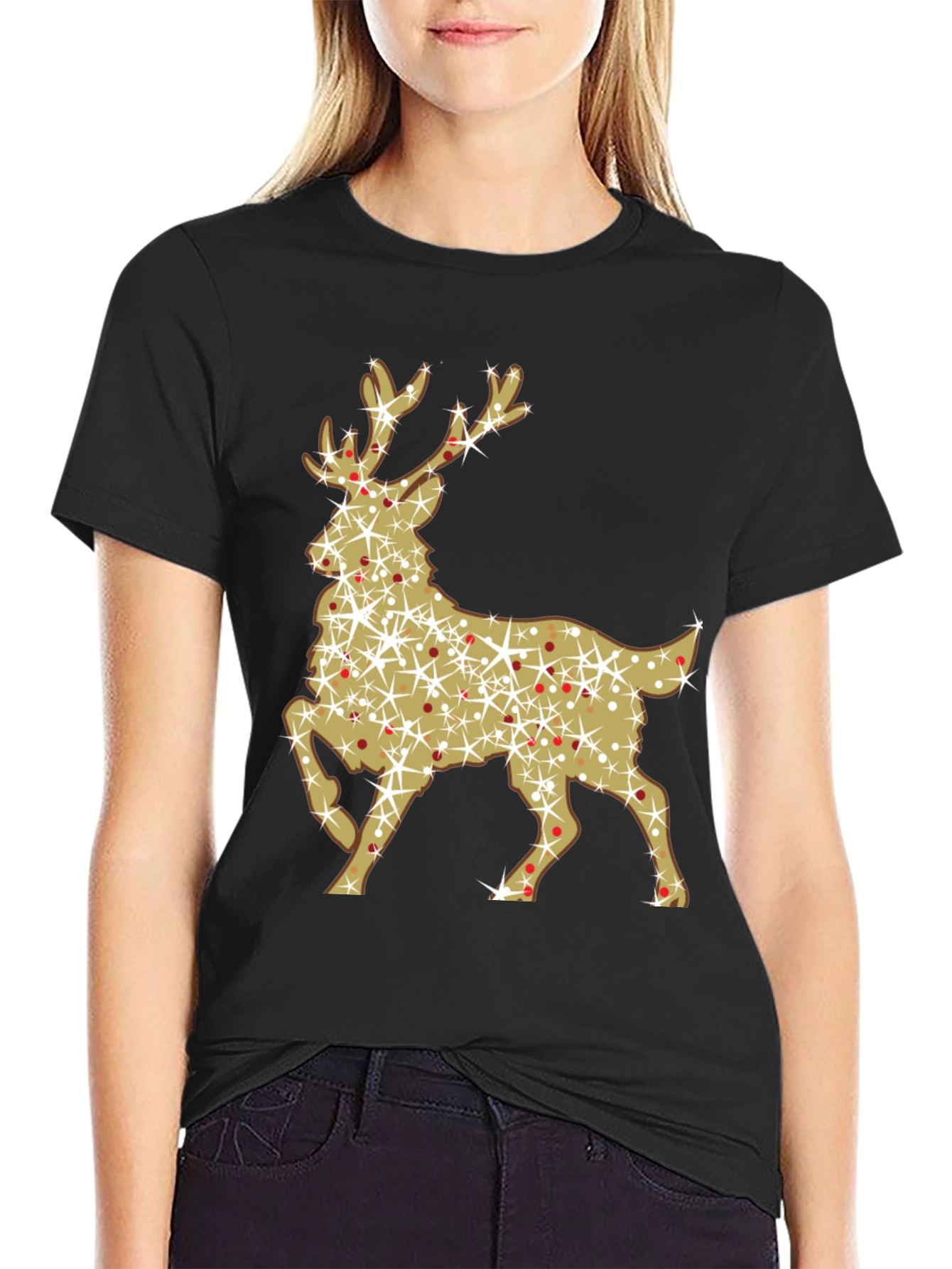 Festive Reindeer Graphic Tee