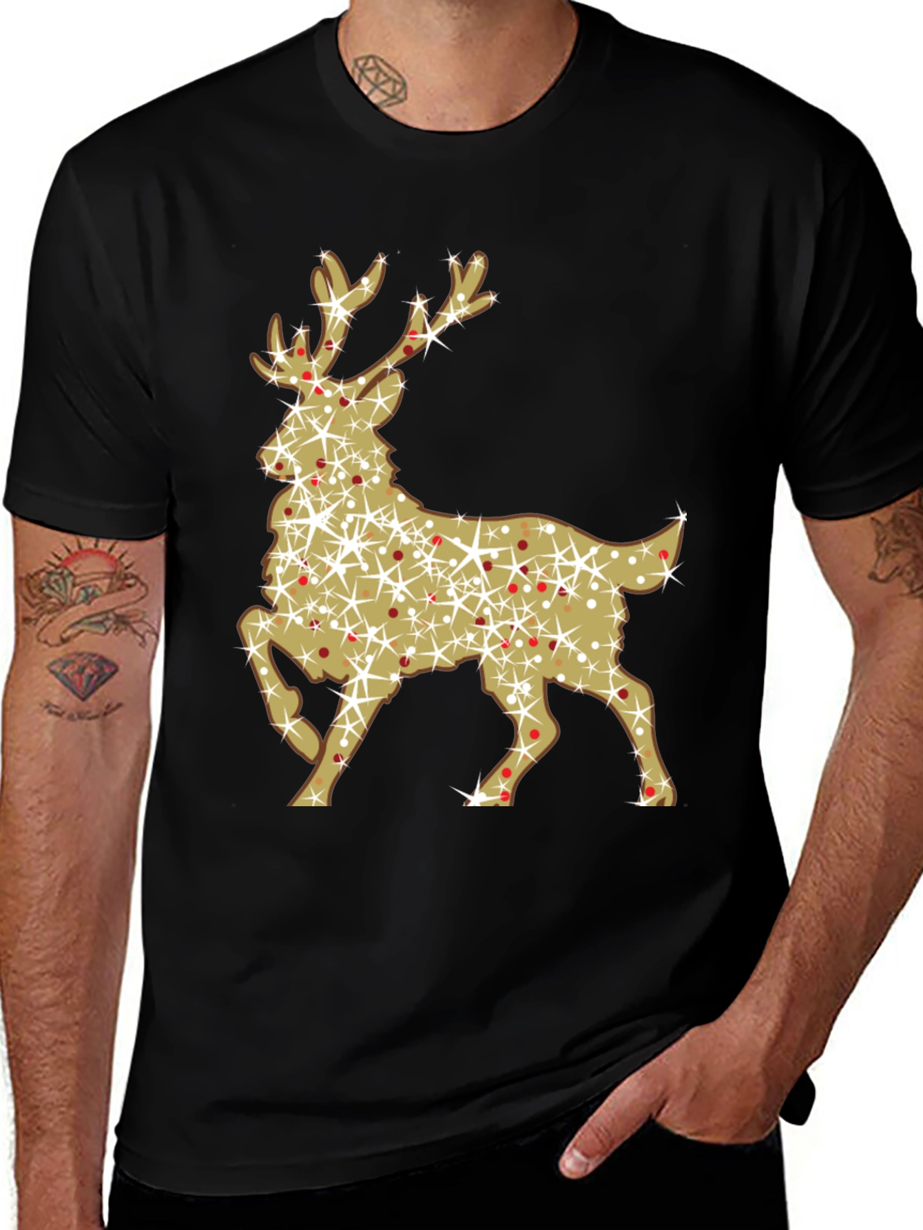 Festive Reindeer Graphic Tee