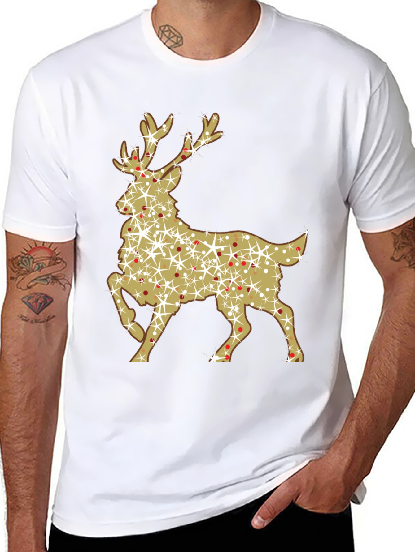 Festive Reindeer Graphic Tee