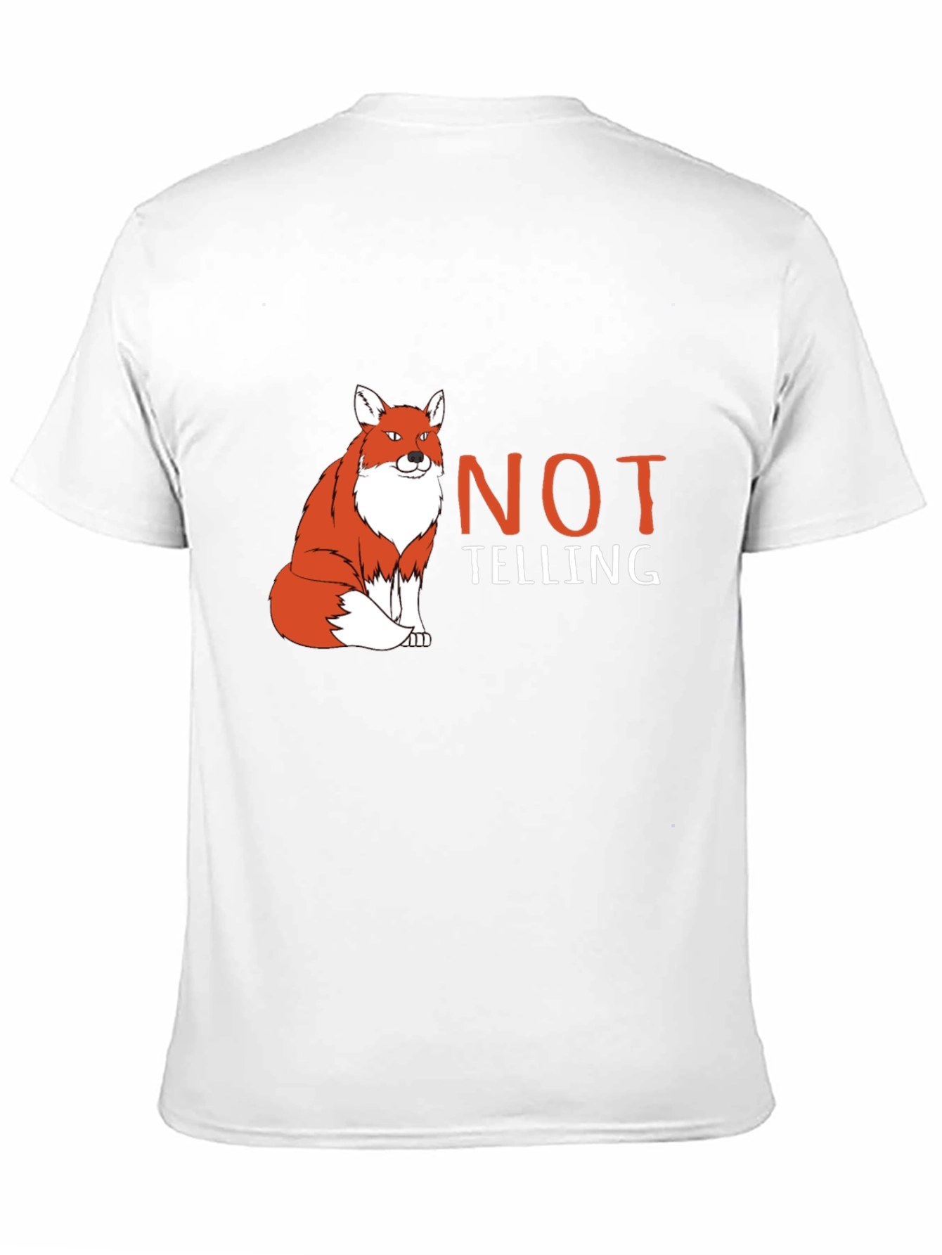 Fox Not Telling Graphic Tee - Funny Animal T-Shirt