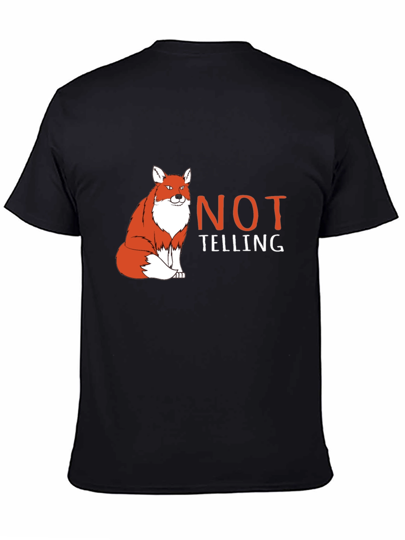 Fox Not Telling Graphic Tee - Funny Animal T-Shirt