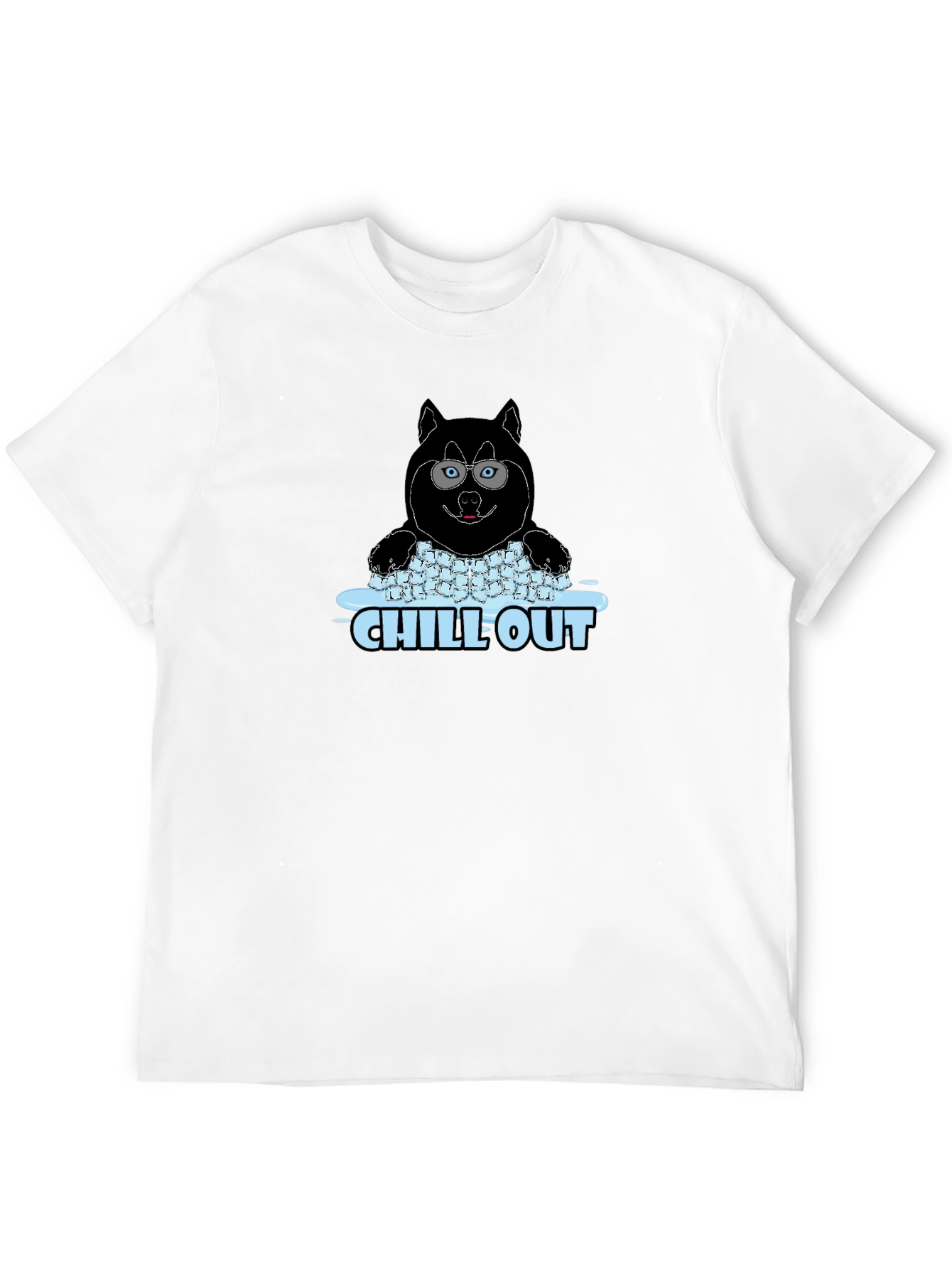Chill Out Husky Graphic Tee