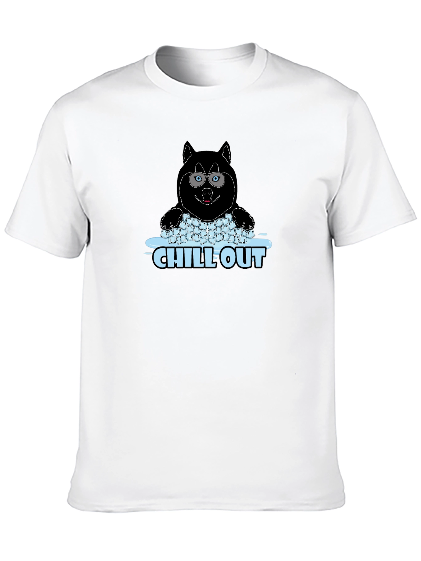 Chill Out Husky Graphic Tee