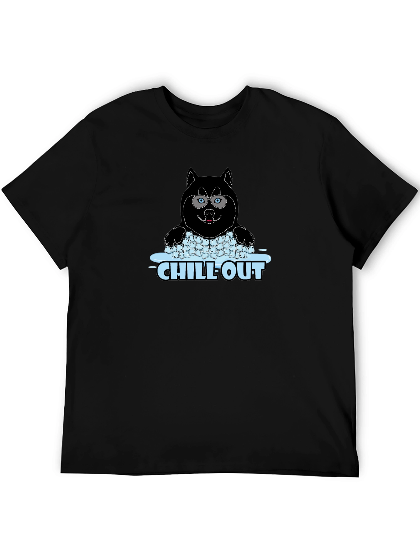 Chill Out Husky Graphic Tee