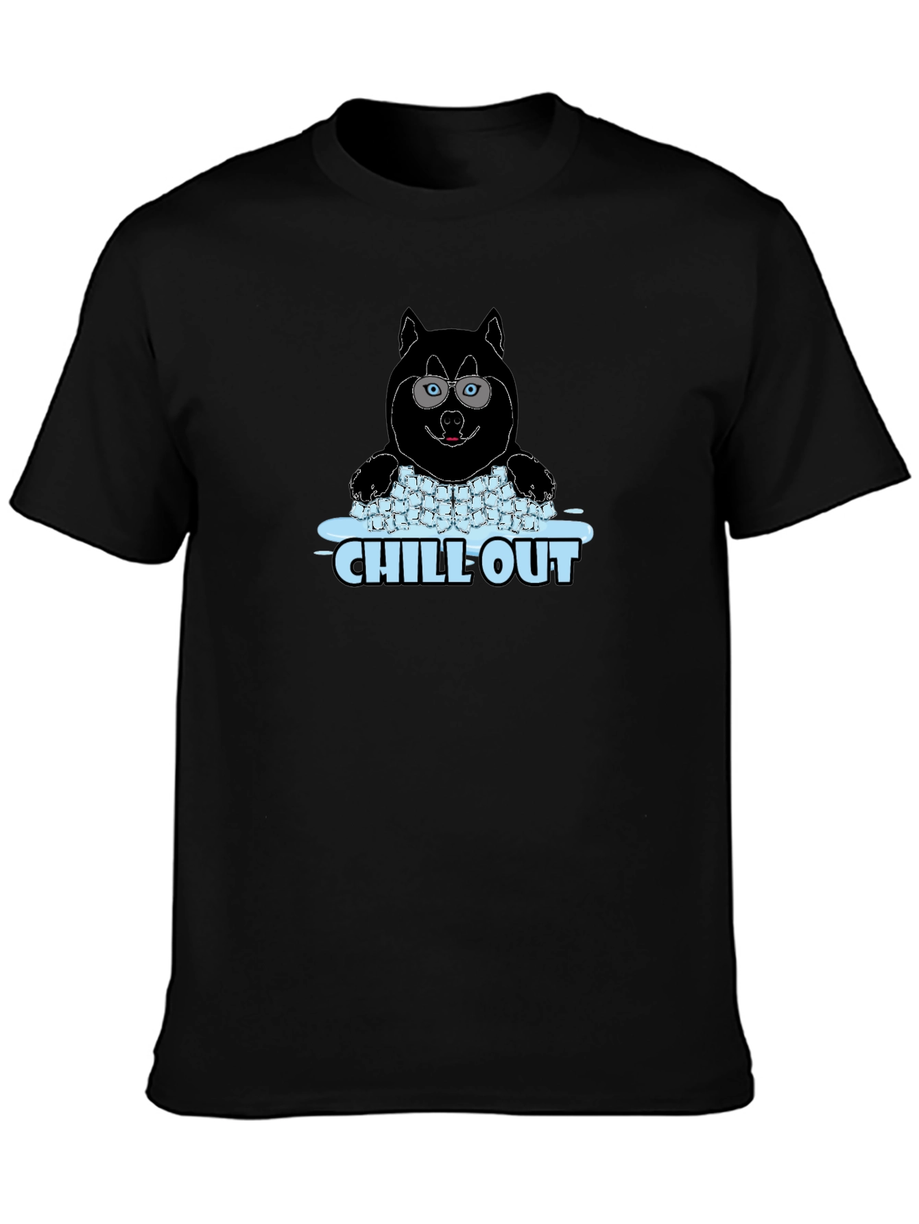 Chill Out Husky Graphic Tee