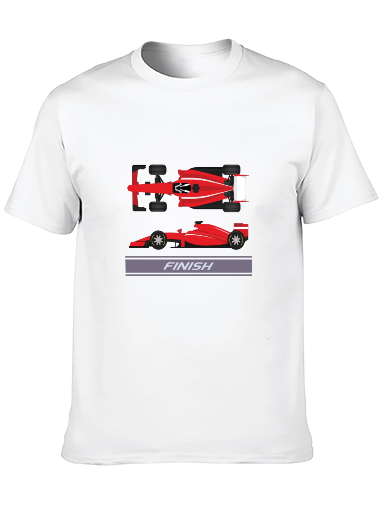 Formula Racing Finish Line Graphic Tee - Black