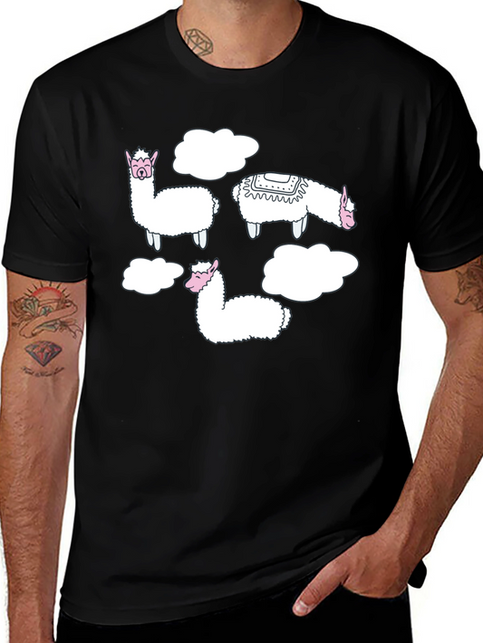 Llama Cloud T-Shirt - Mens Black Tee